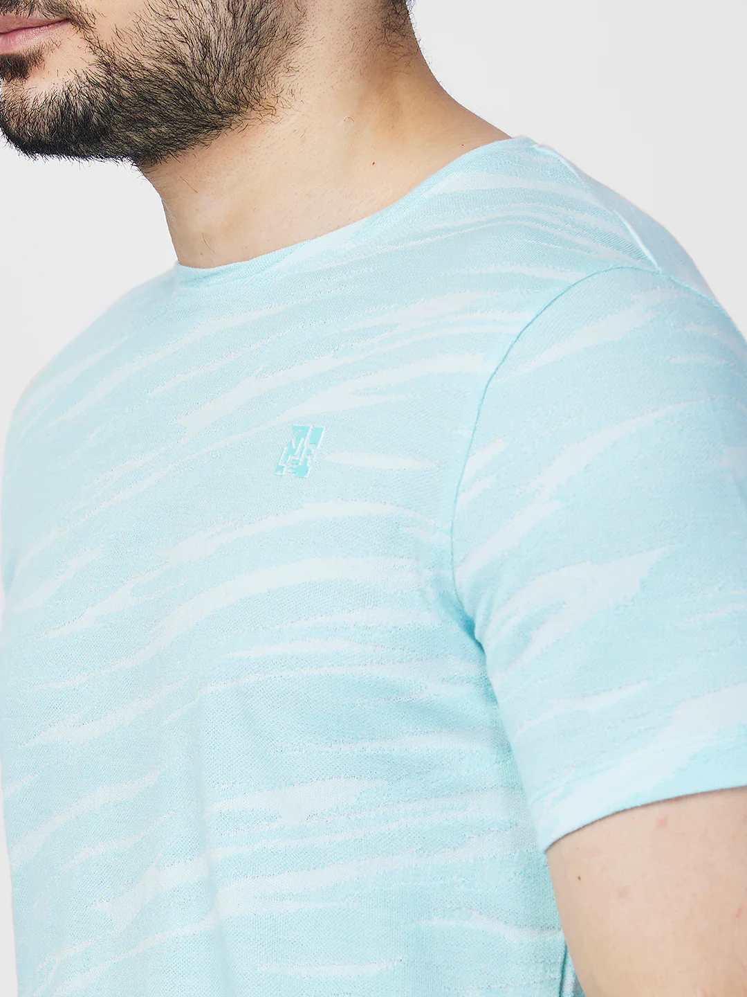 Killer Men Light Green Printed Slim Fit T-Shirts - Image 7