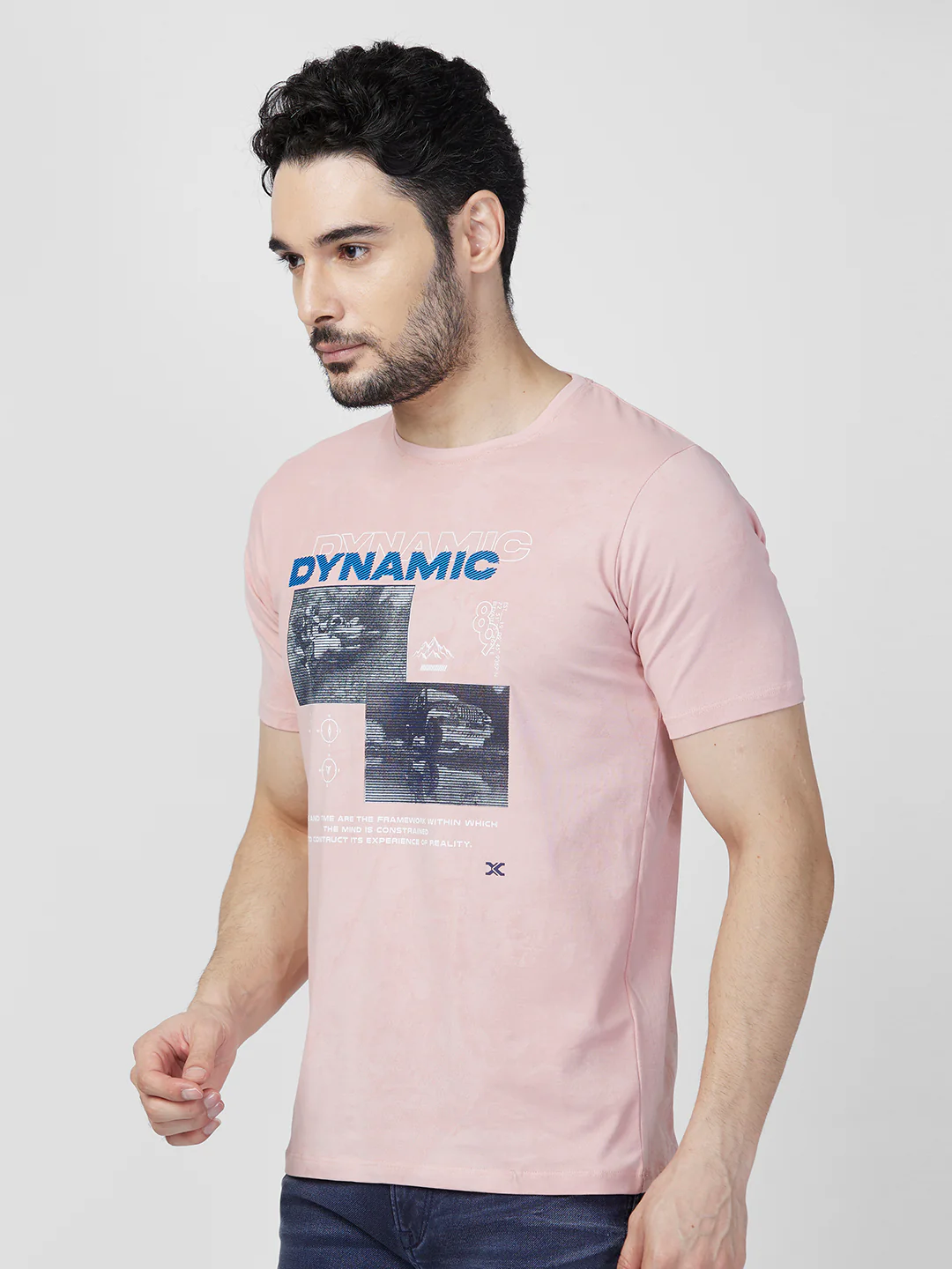 Killer Men Peach Printed Slim Fit T-Shirts - Image 6
