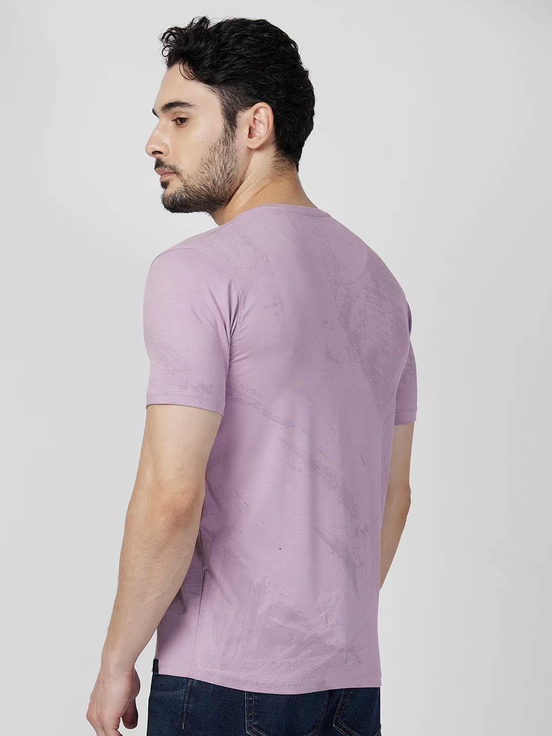 Killer Men Purple Printed Slim Fit T-Shirts - Image 5