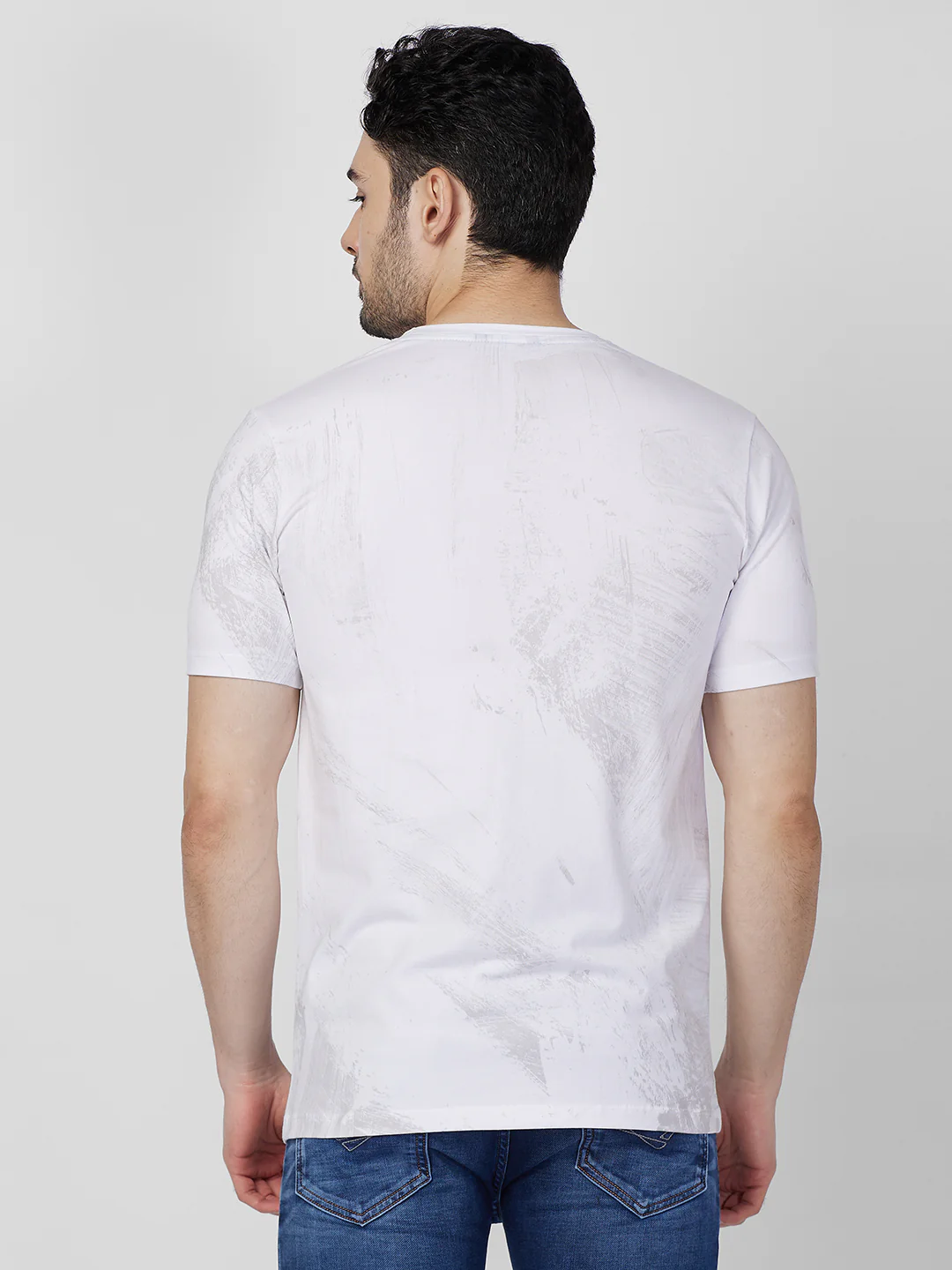 Killer Men White Printed Slim Fit T-Shirts - Image 5