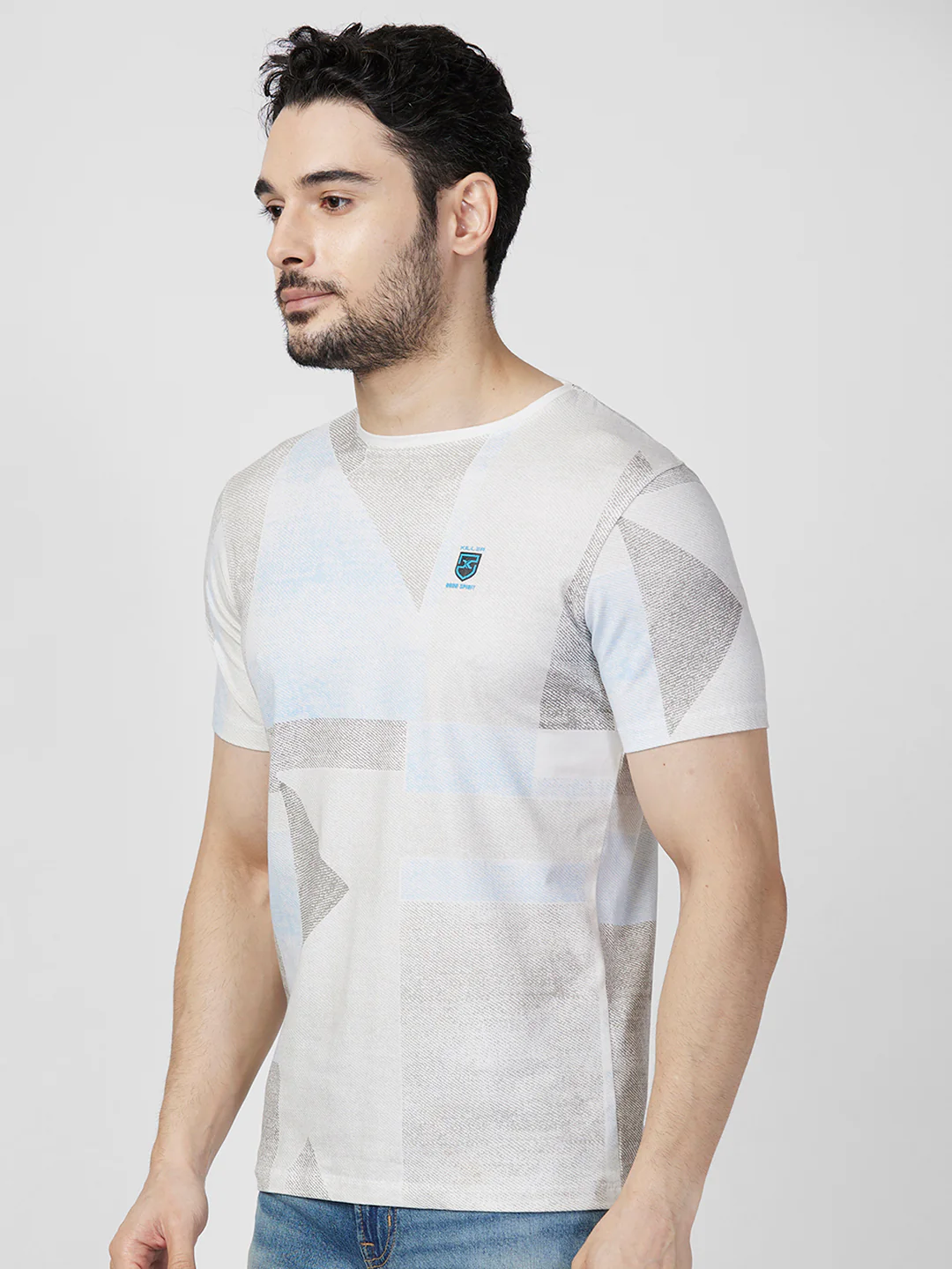 Killer Men White Printed Slim Fit T-Shirts - Image 6