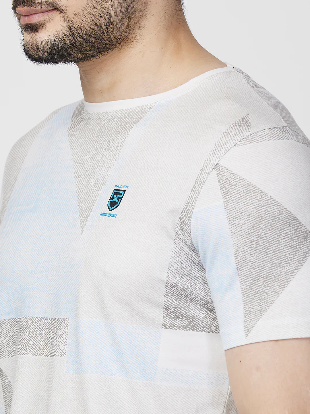 Killer Men White Printed Slim Fit T-Shirts - Image 7