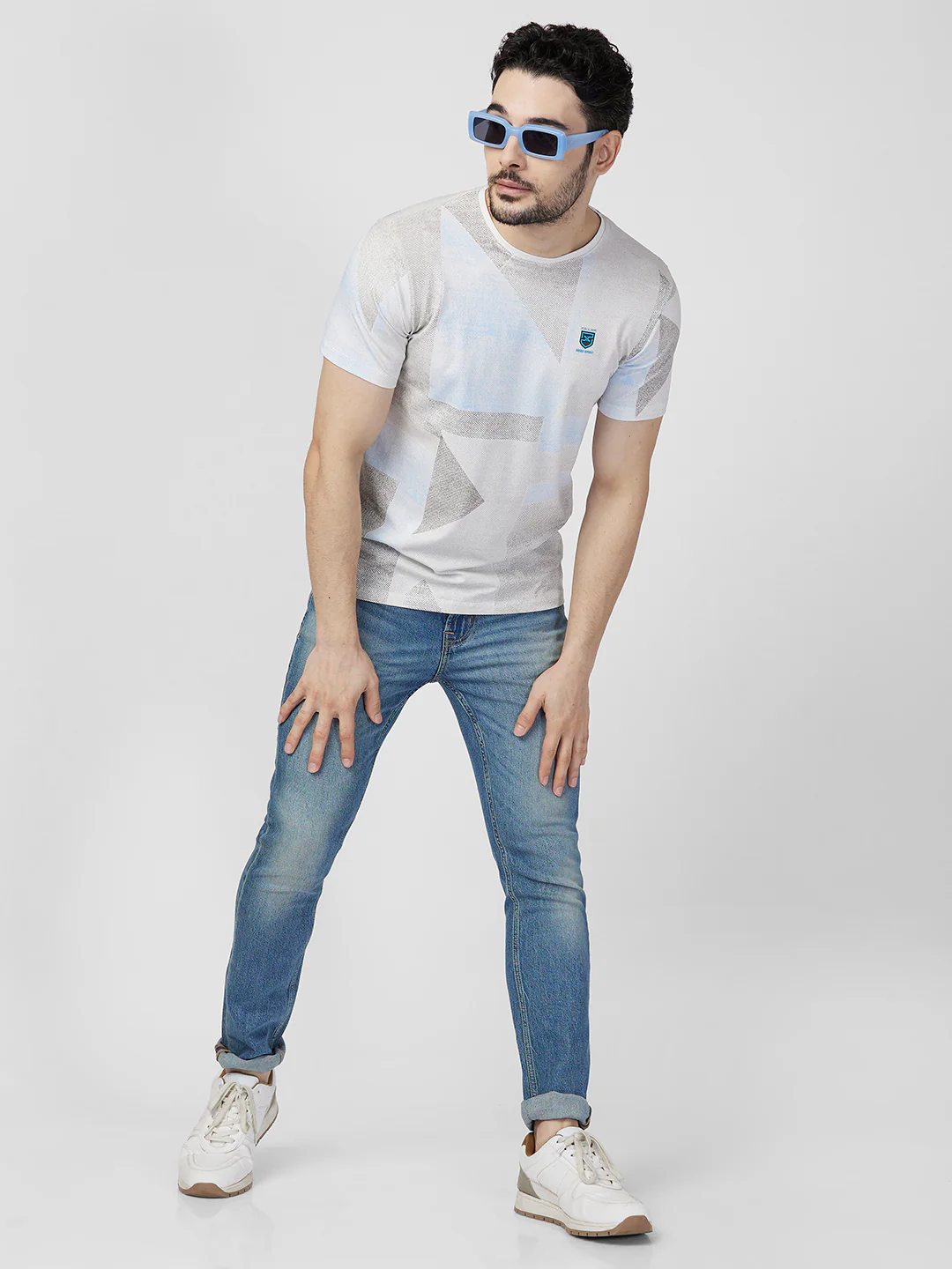Killer Men White Printed Slim Fit T-Shirts - Image 8