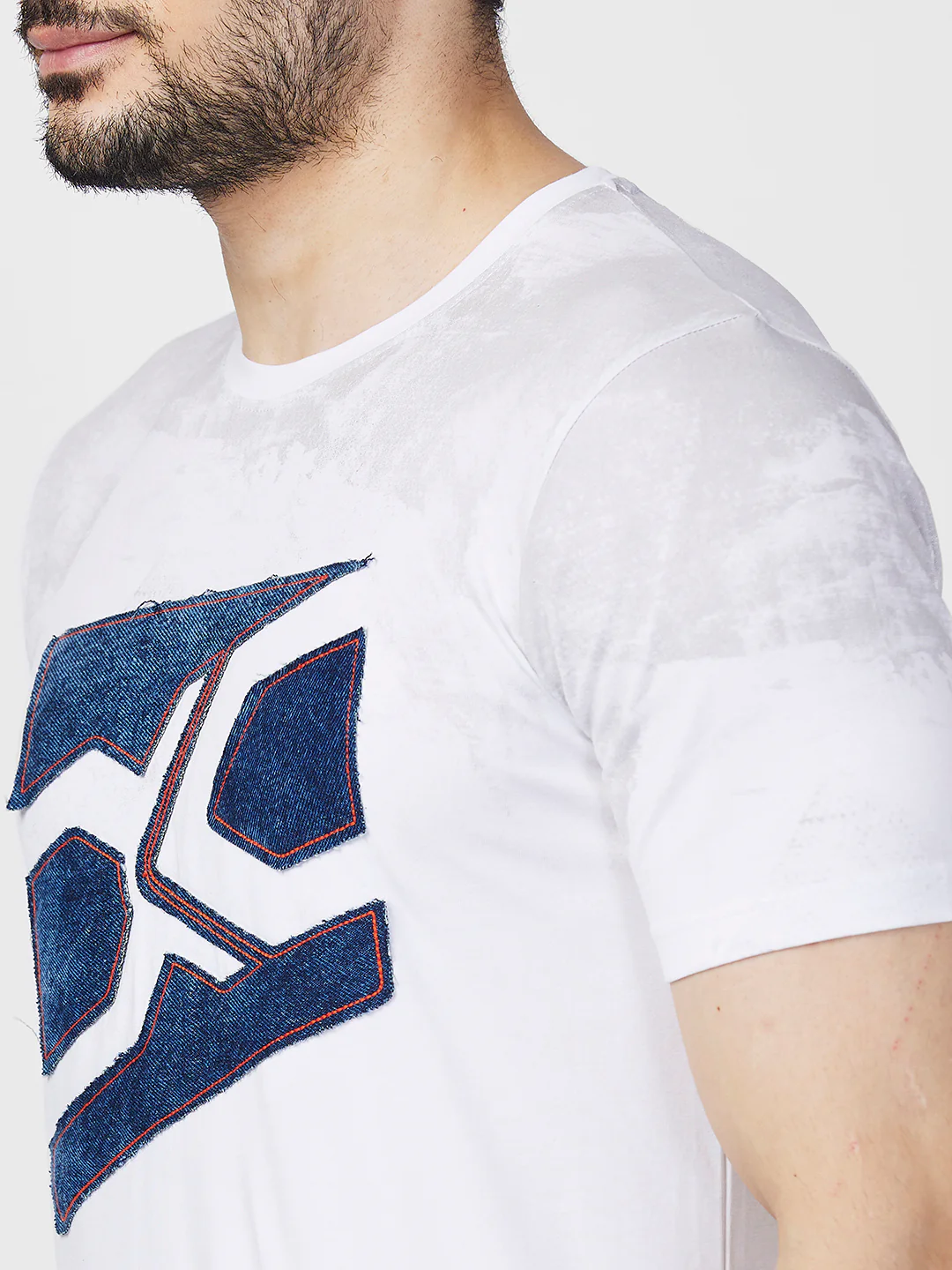 Killer Men White Printed Slim Fit T-Shirts - Image 7