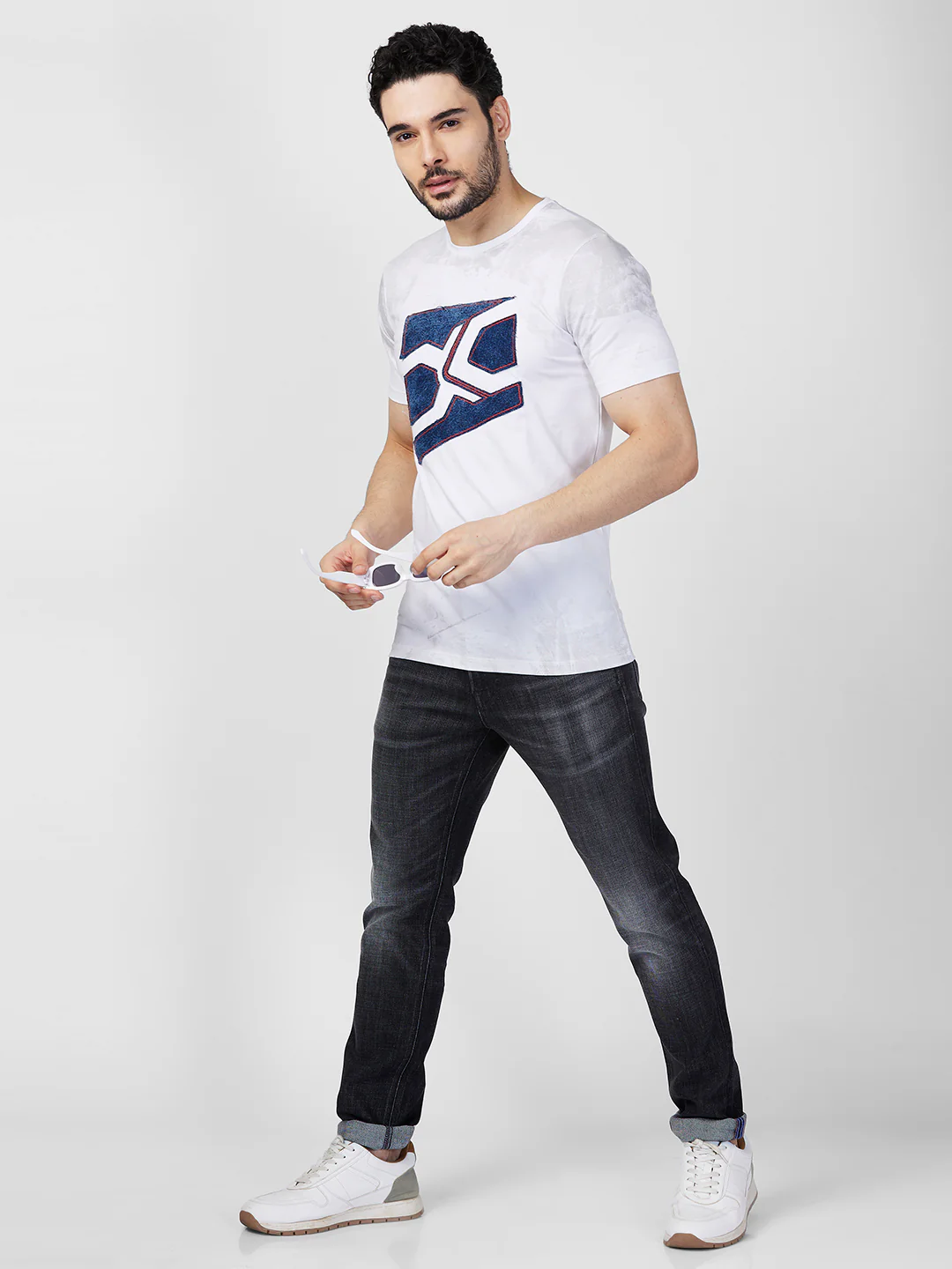Killer Men White Printed Slim Fit T-Shirts - Image 8
