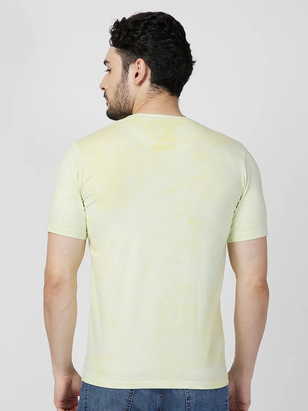 Killer Men Yellow Printed Slim Fit T-Shirts - Image 5