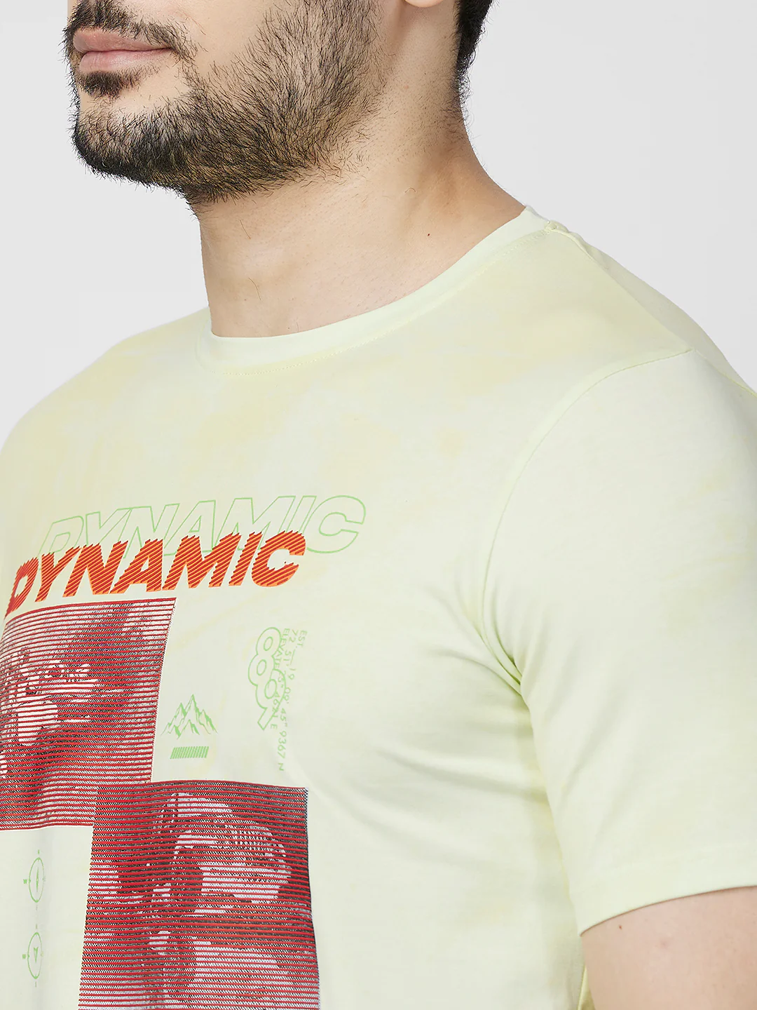 Killer Men Yellow Printed Slim Fit T-Shirts - Image 7