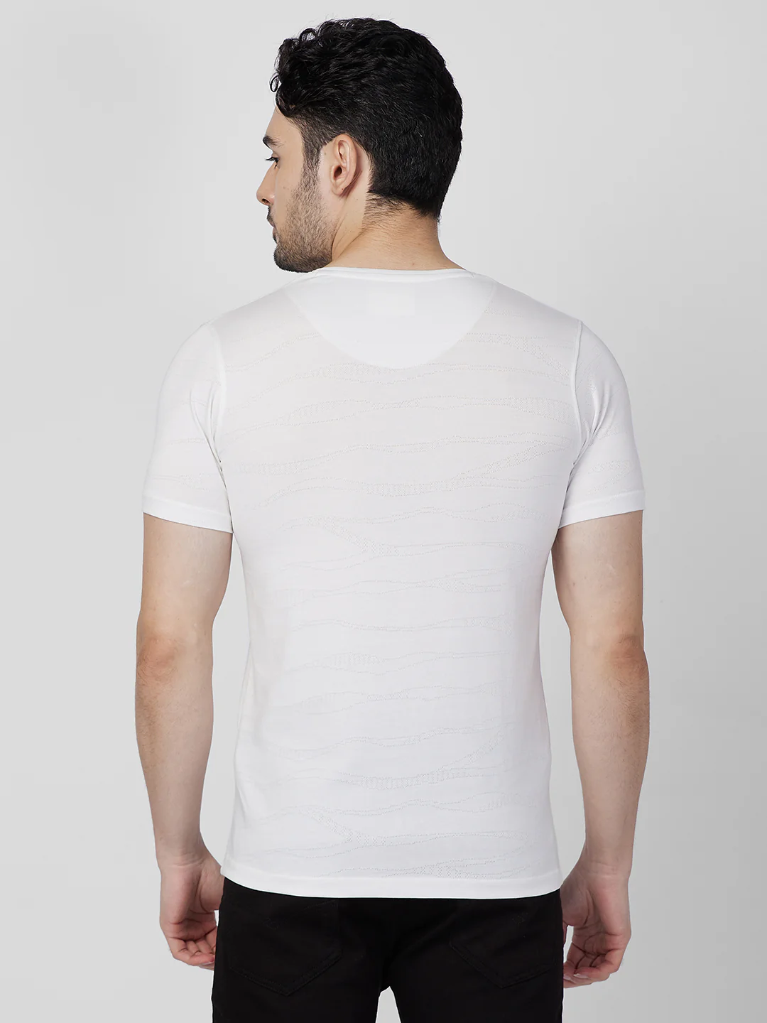 Killer Men White Printed Slim Fit T-Shirts - Image 5