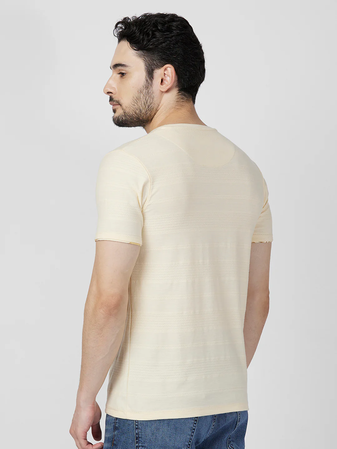 Killer Men Yellow Printed Slim Fit T-Shirts - Image 5