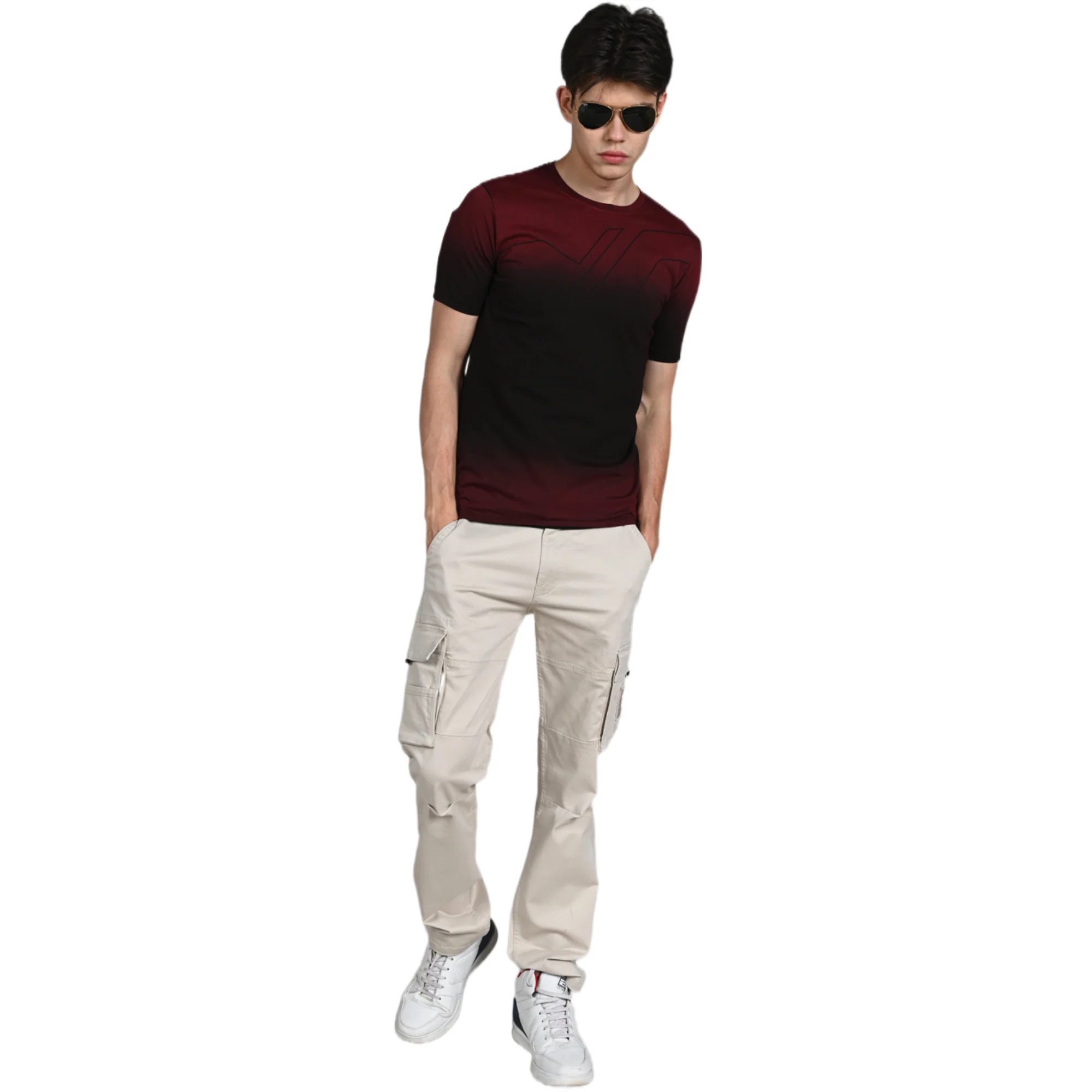 Killer Men Red Printed Slim Fit T-Shirt - Image 3