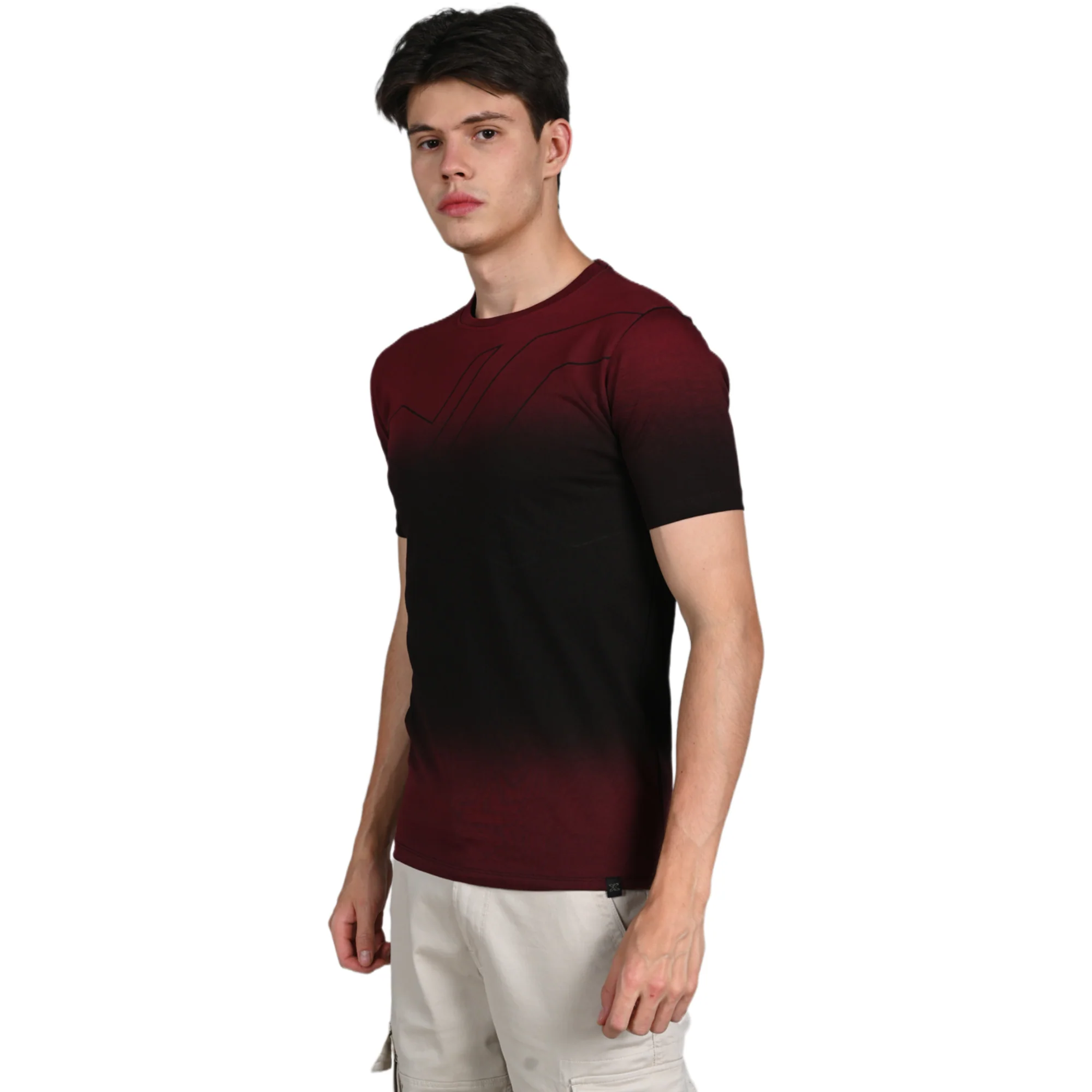 Killer Men Red Printed Slim Fit T-Shirt - Image 6