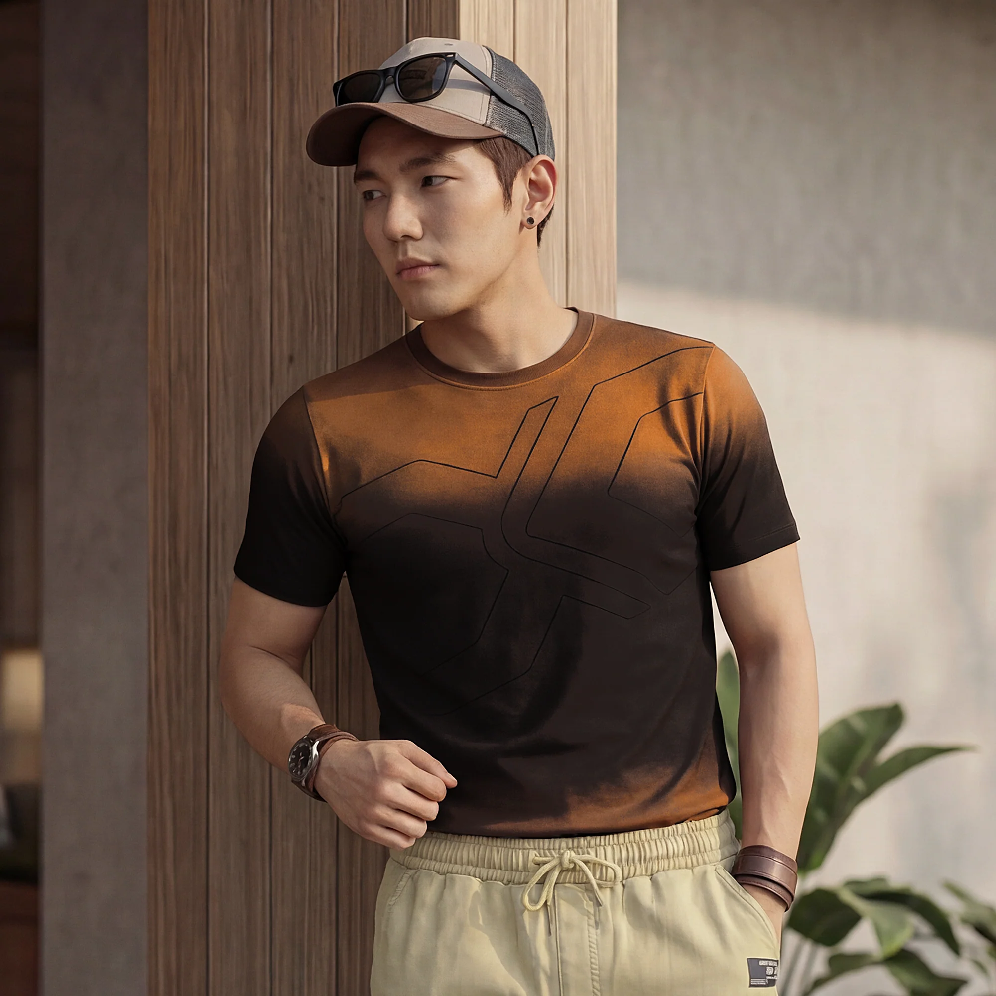 Killer Men Rust Printed Slim Fit T-Shirt - Image 2