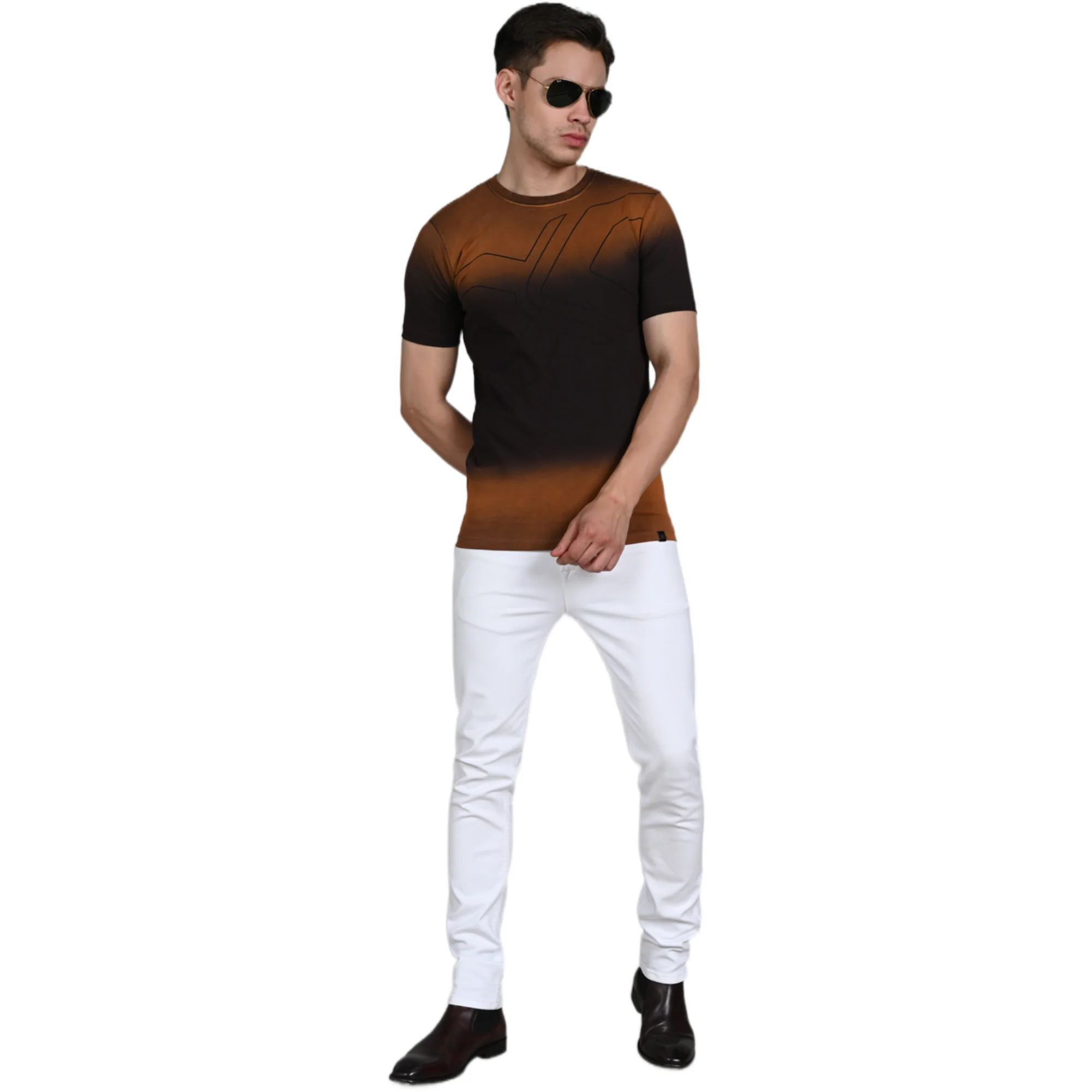 Killer Men Rust Printed Slim Fit T-Shirt - Image 3