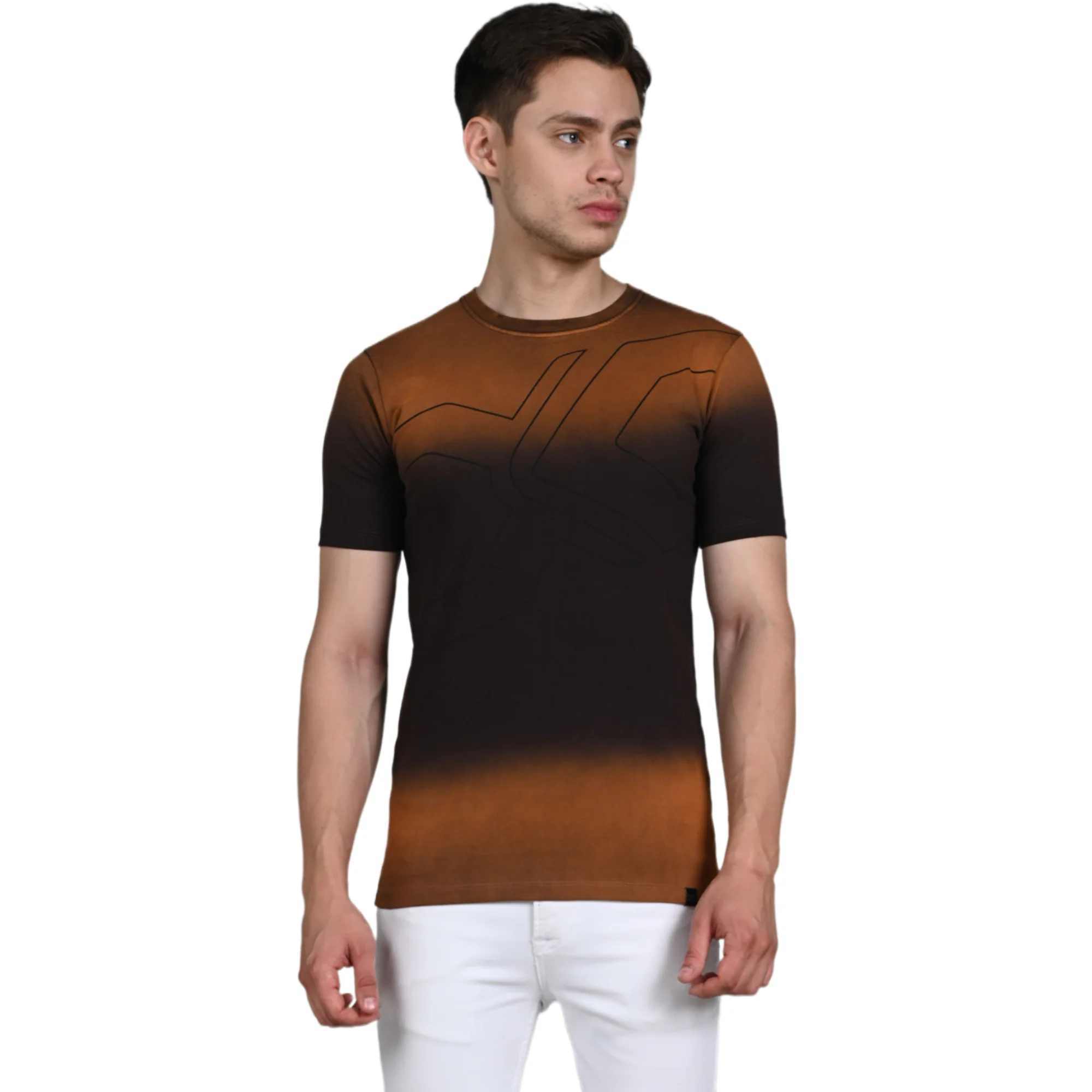 Killer Men Rust Printed Slim Fit T-Shirt - Image 4