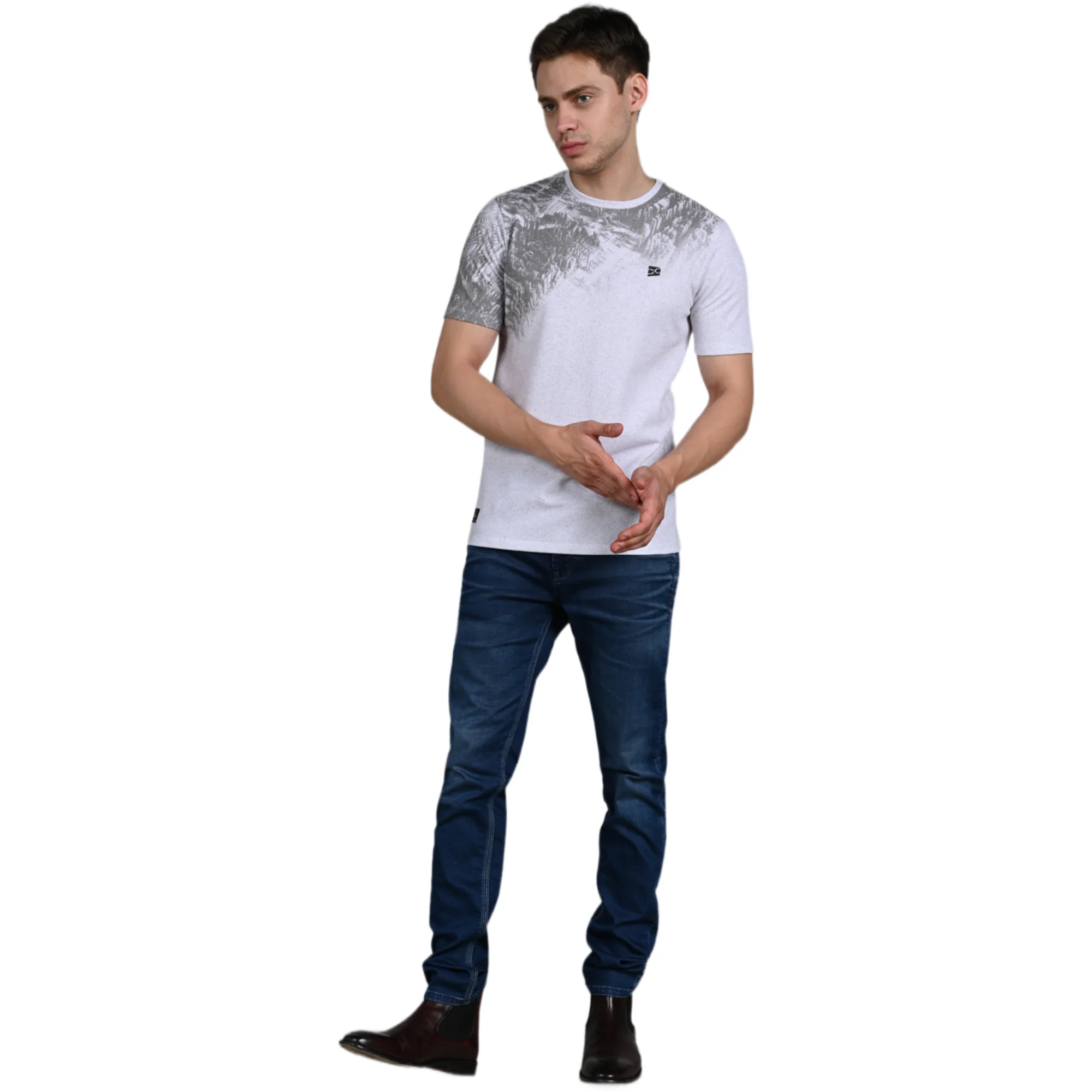 Killer Men White Printed Slim Fit T-Shirt - Image 3