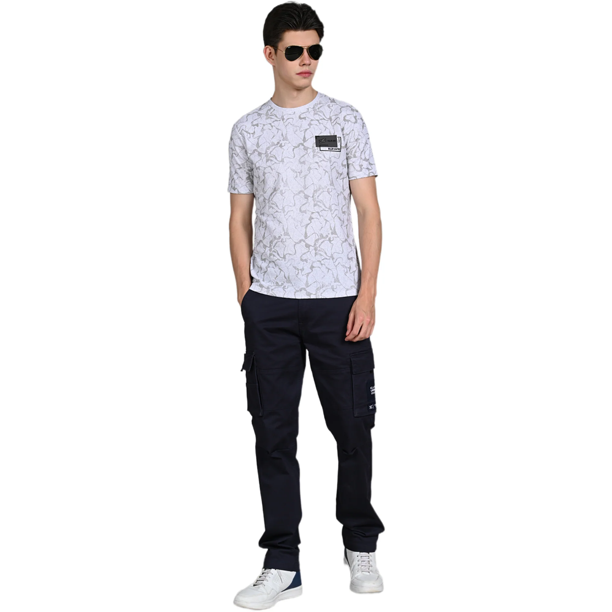Killer Men White Printed Slim Fit T-Shirt - Image 3