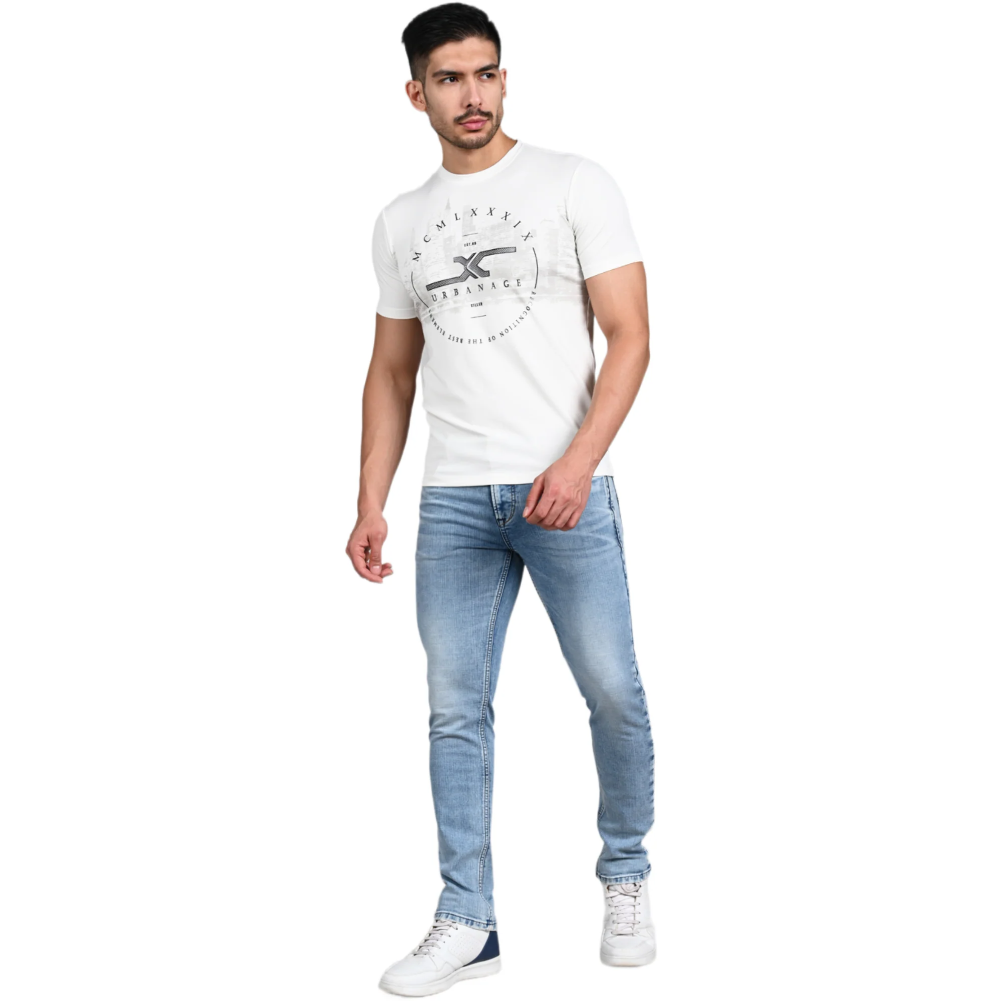 Killer Men White Printed Slim Fit T-Shirt - Image 3