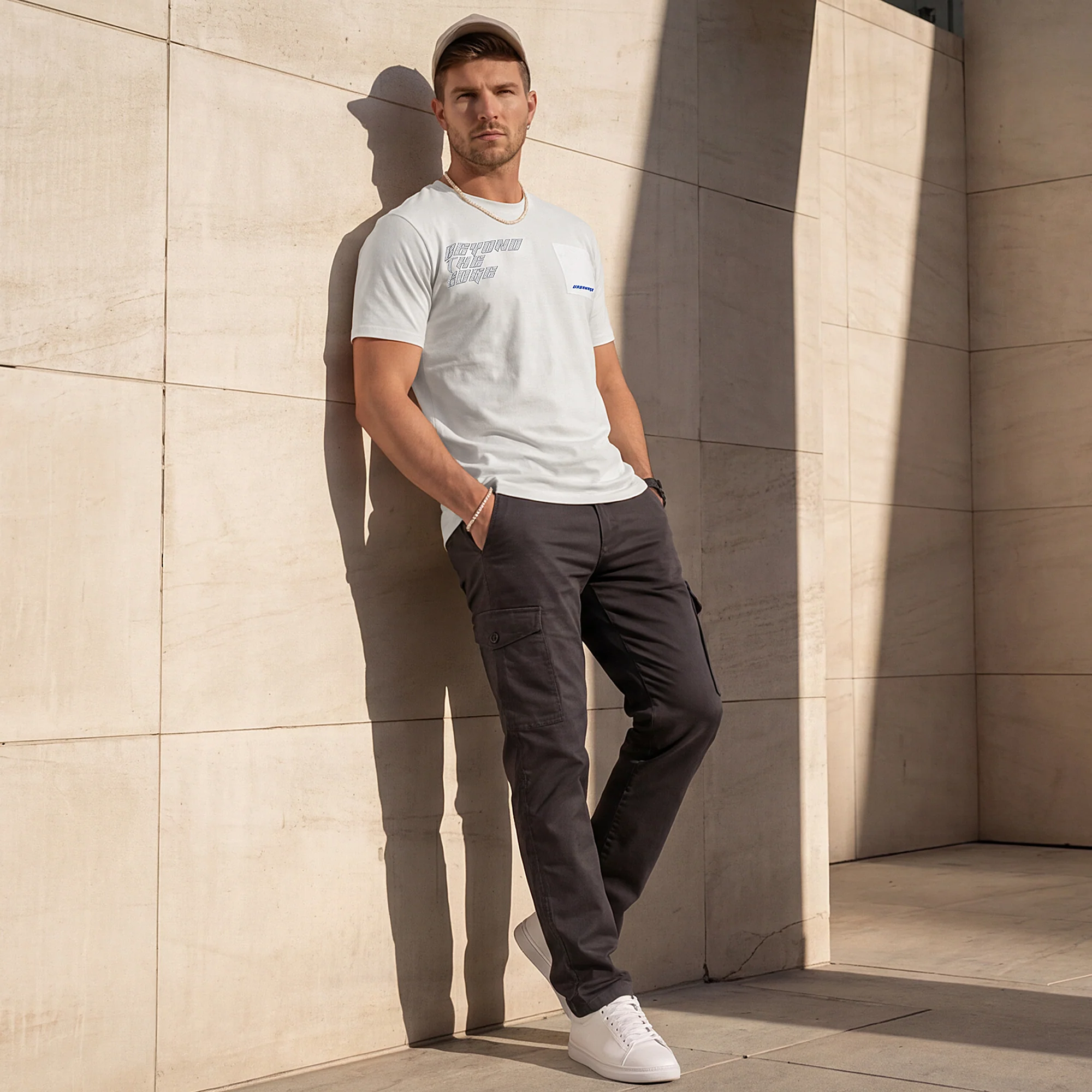 Killer Men White Printed Slim Fit T-Shirt