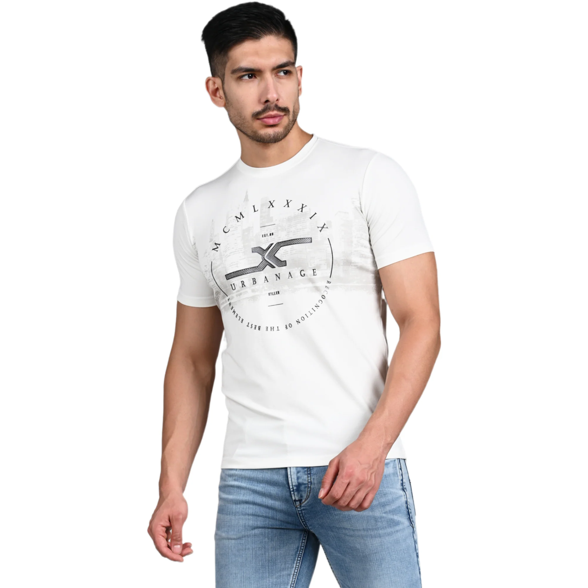 Killer Men White Printed Slim Fit T-Shirt - Image 5