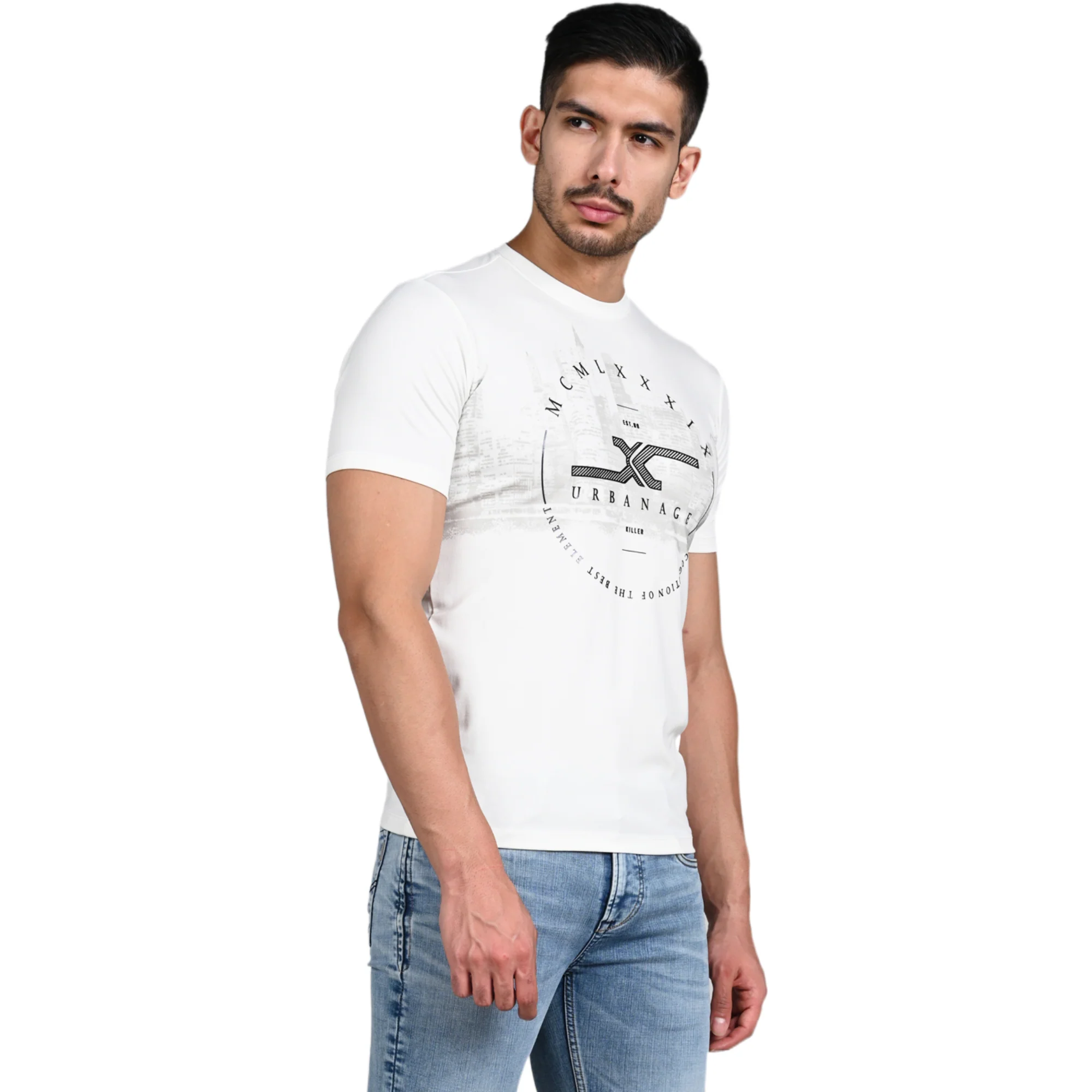 Killer Men White Printed Slim Fit T-Shirt - Image 6