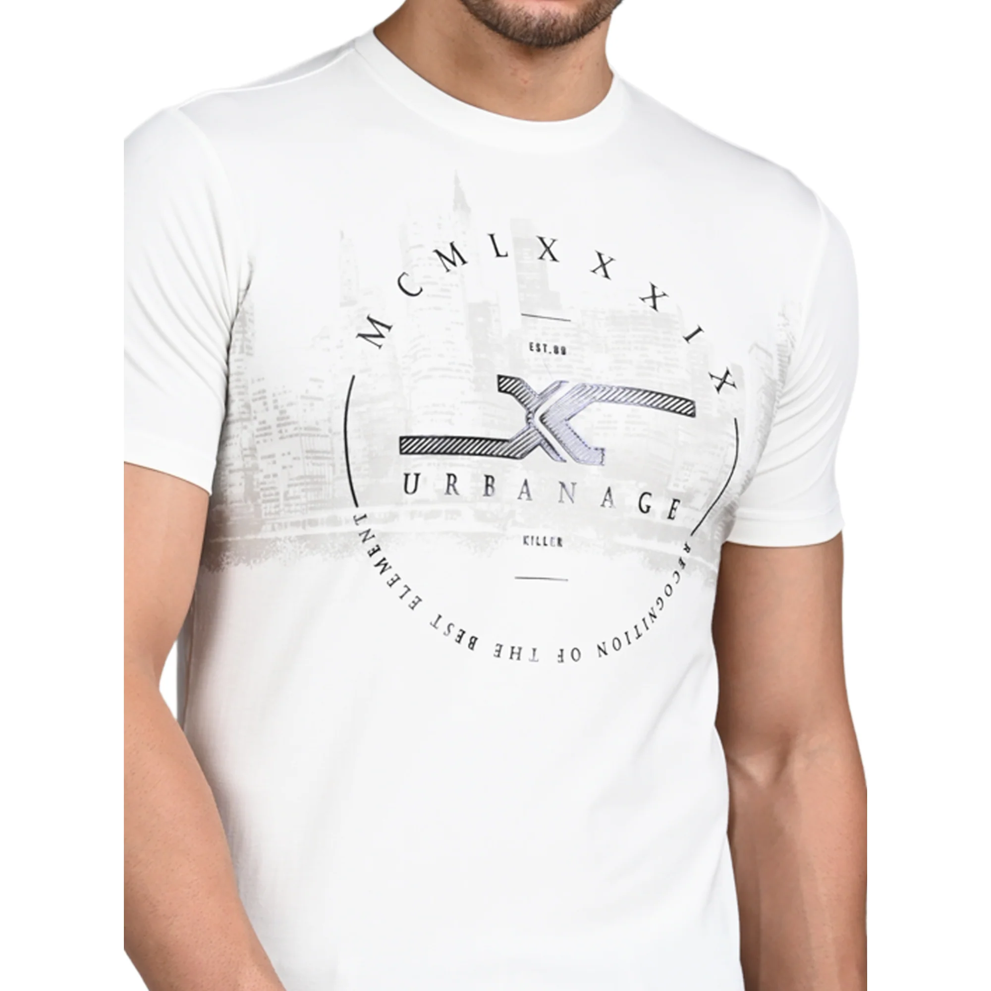 Killer Men White Printed Slim Fit T-Shirt - Image 8