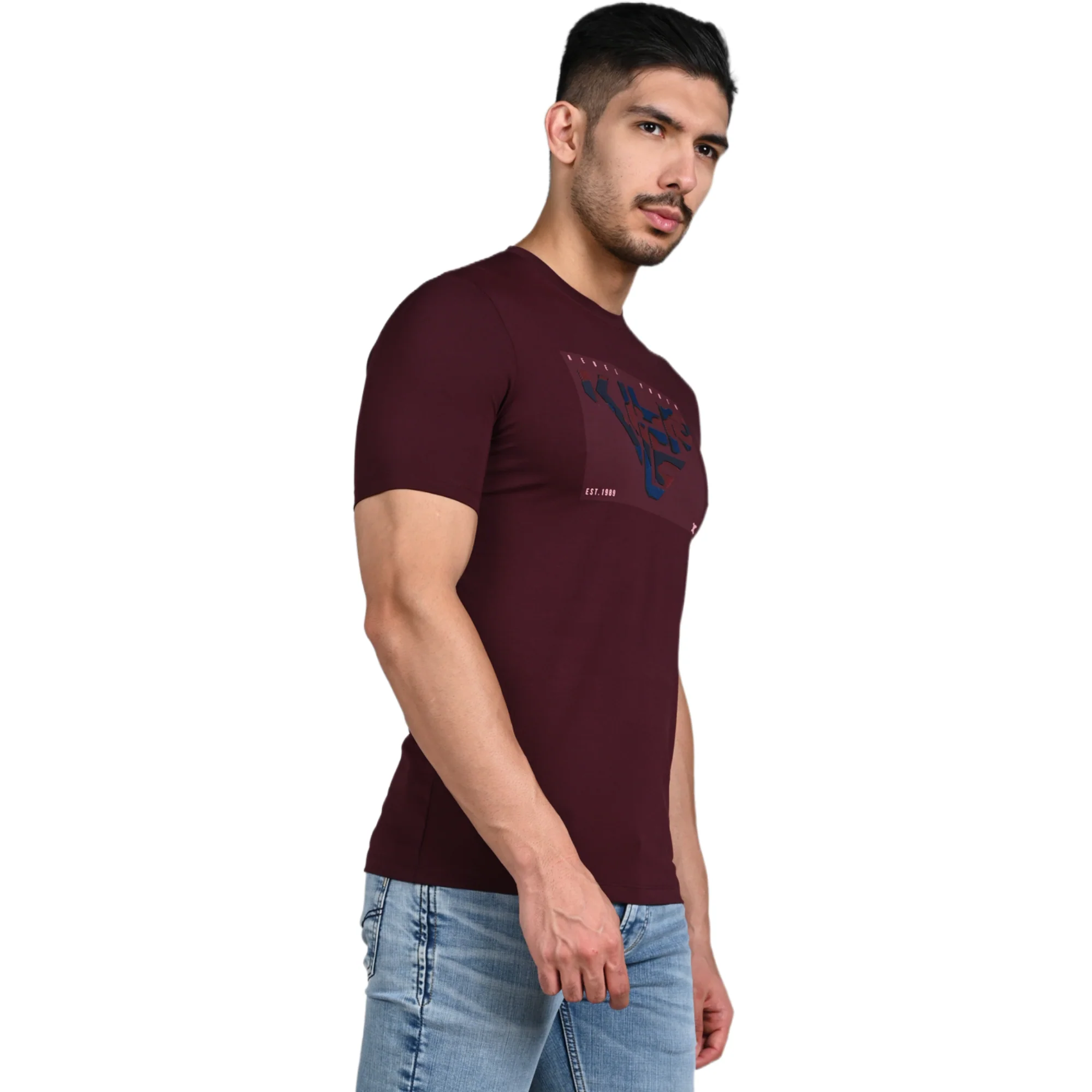 Killer Wine Printed Slim Fit T-Shirt - Image 6
