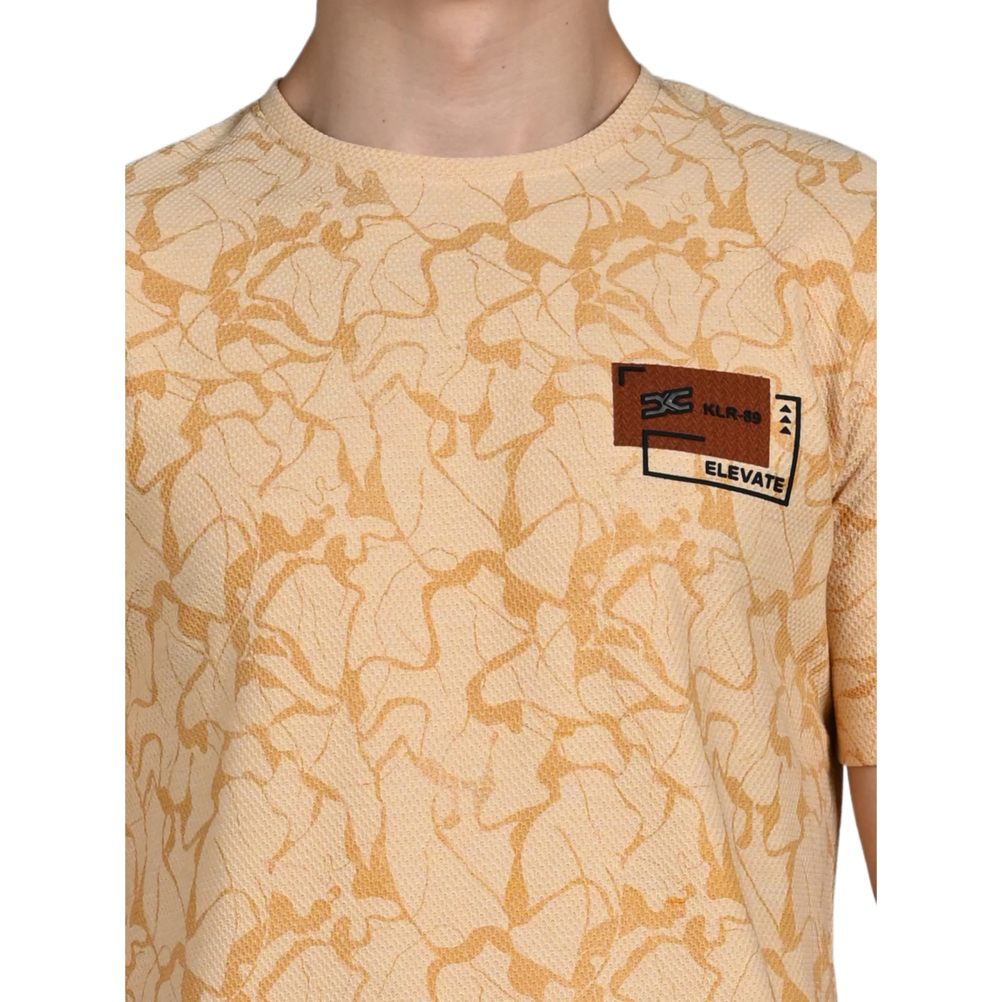Killer Men Yellow Printed Slim Fit T-Shirt - Image 8