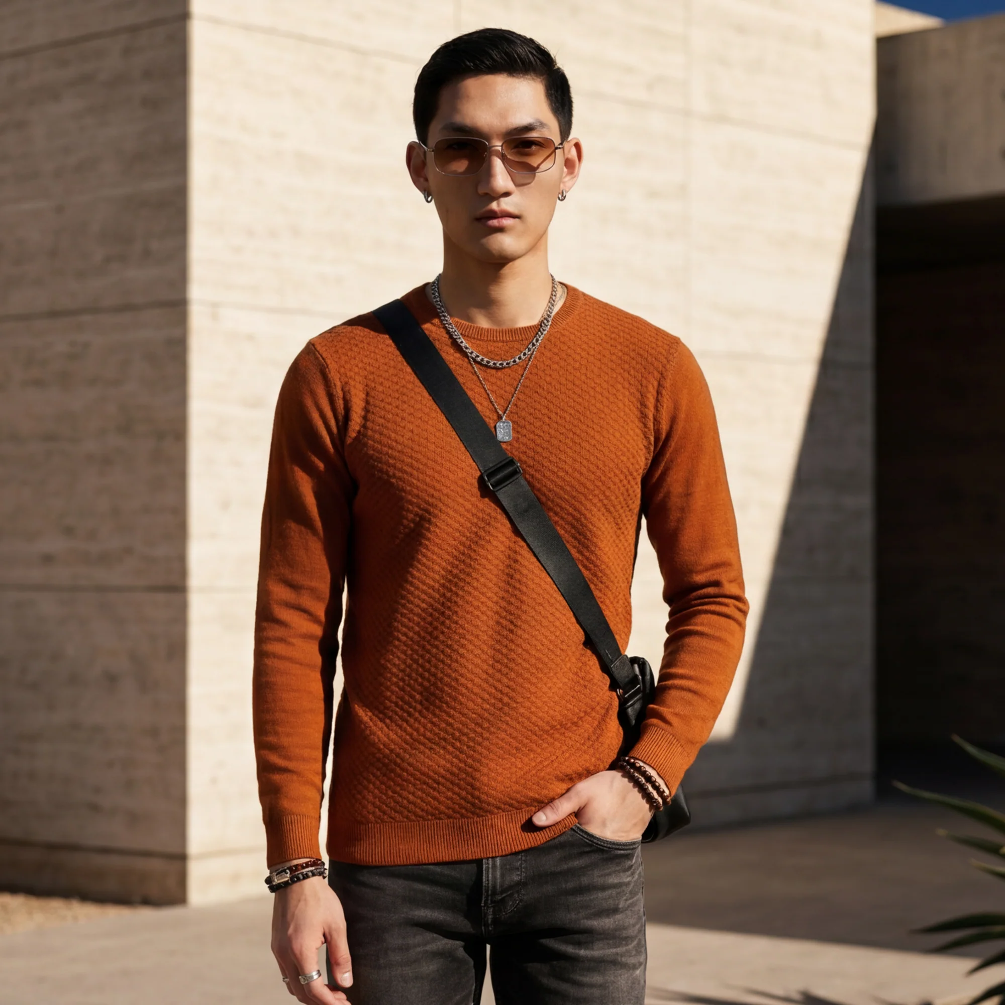 Killer Men Rust Flat Knits - Image 2