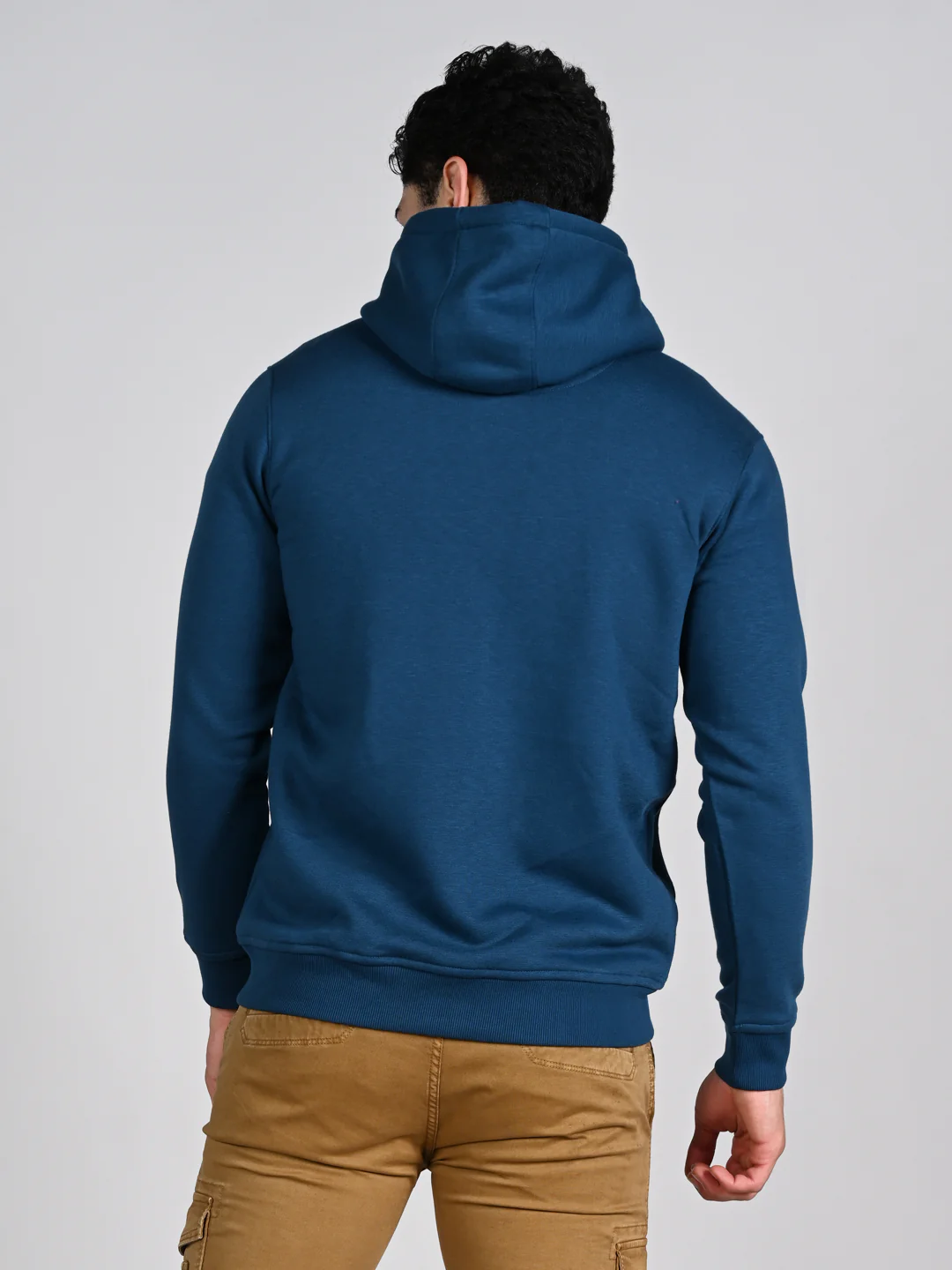 Killer Men Teal Blue Hooded Sweat Shirts - Image 7