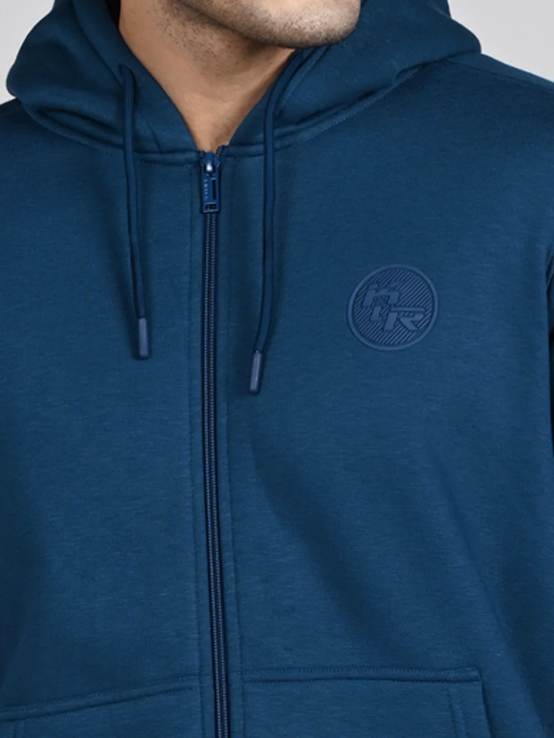 Killer Men Teal Blue Hooded Sweat Shirts - Image 8