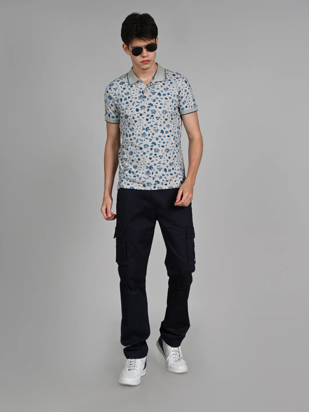 Killer Men Teal Blue Printed Slim Fit T-Shirt - Image 3