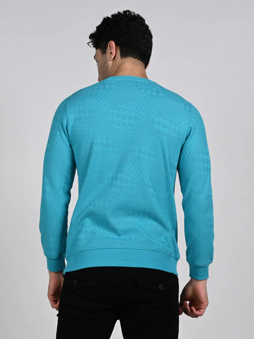 Killer Men Turquoise Blue Sweat Shirts - Image 7