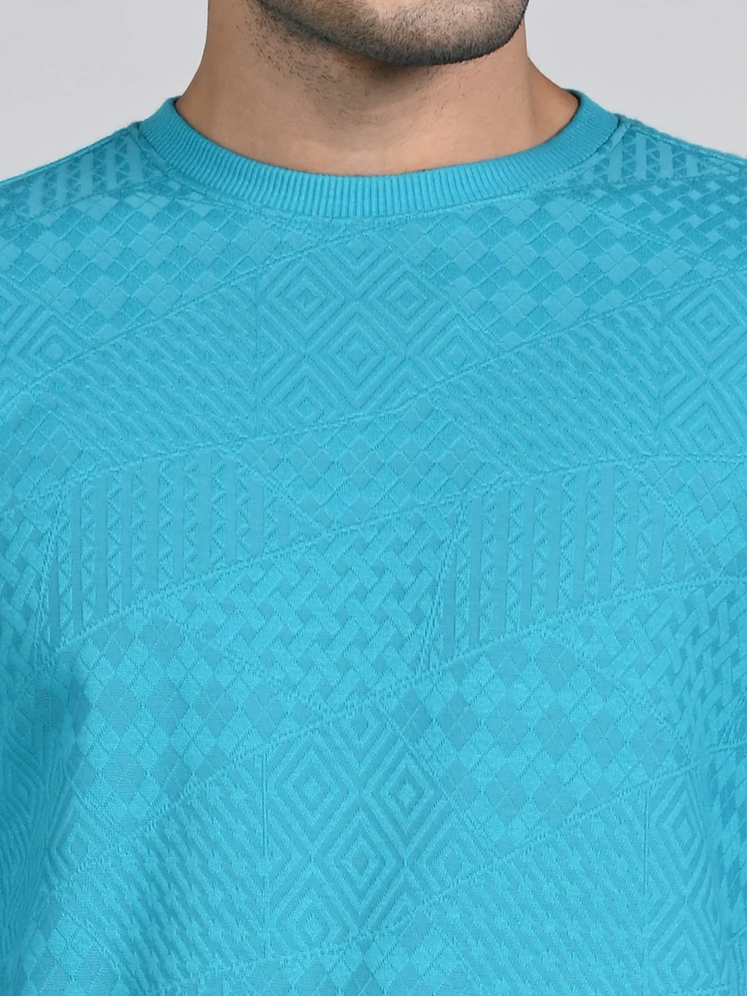 Killer Men Turquoise Blue Sweat Shirts - Image 8