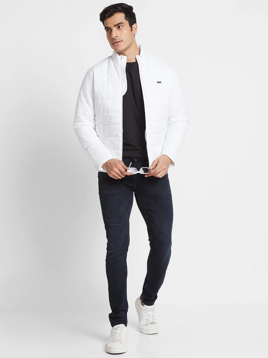 Killer Men White High Neck Jackets - Image 4