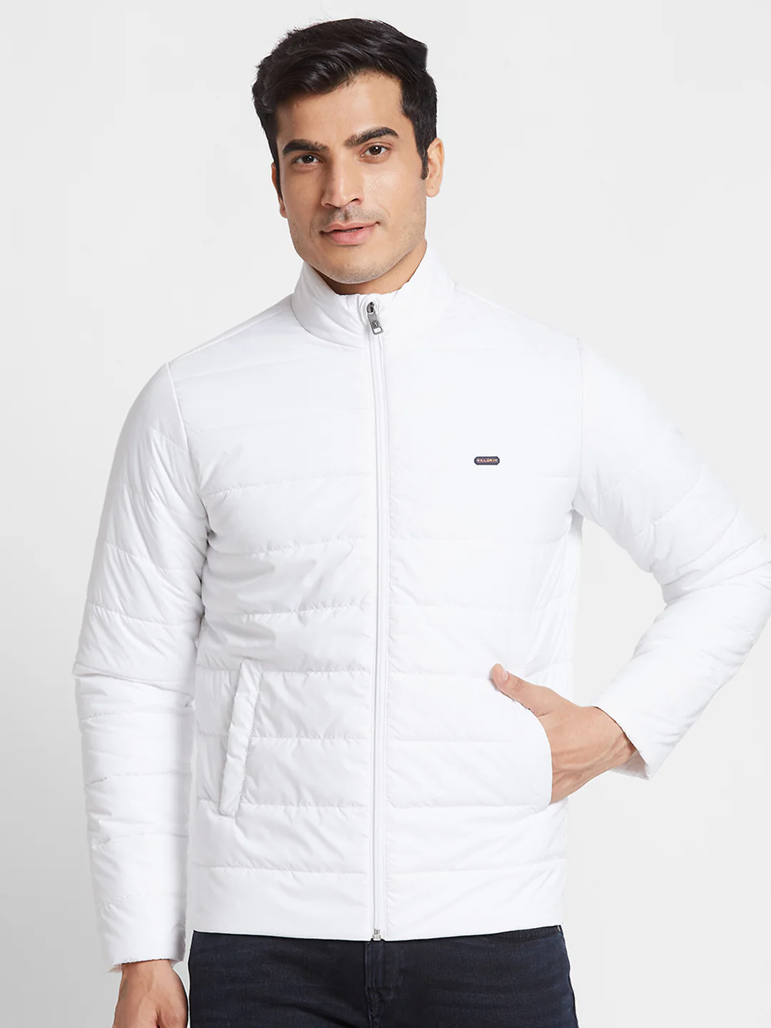 Killer Men White High Neck Jackets - Image 5