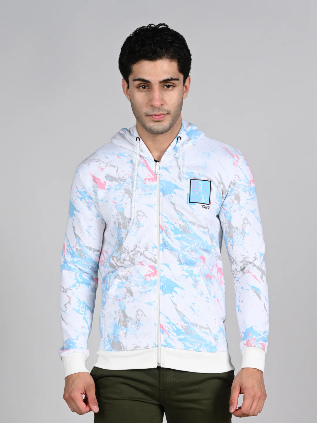 Killer Men White Hooded Sweat Shirts - Image 4