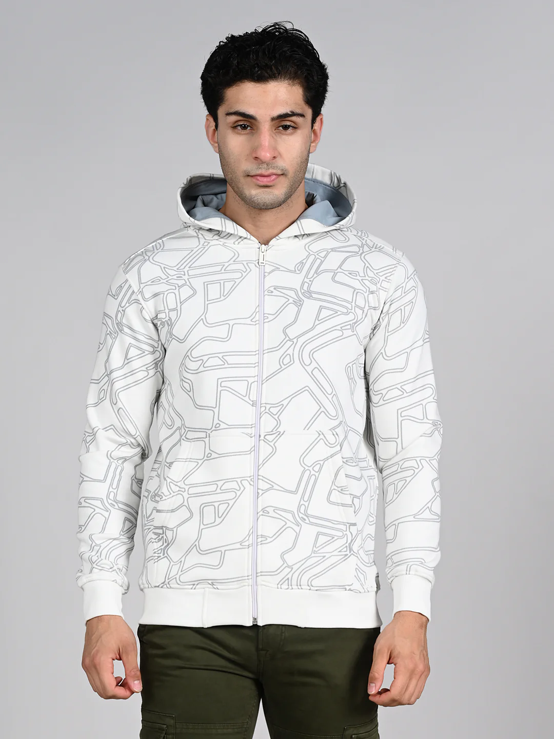 Killer Men White Hooded Sweat Shirts - Image 4