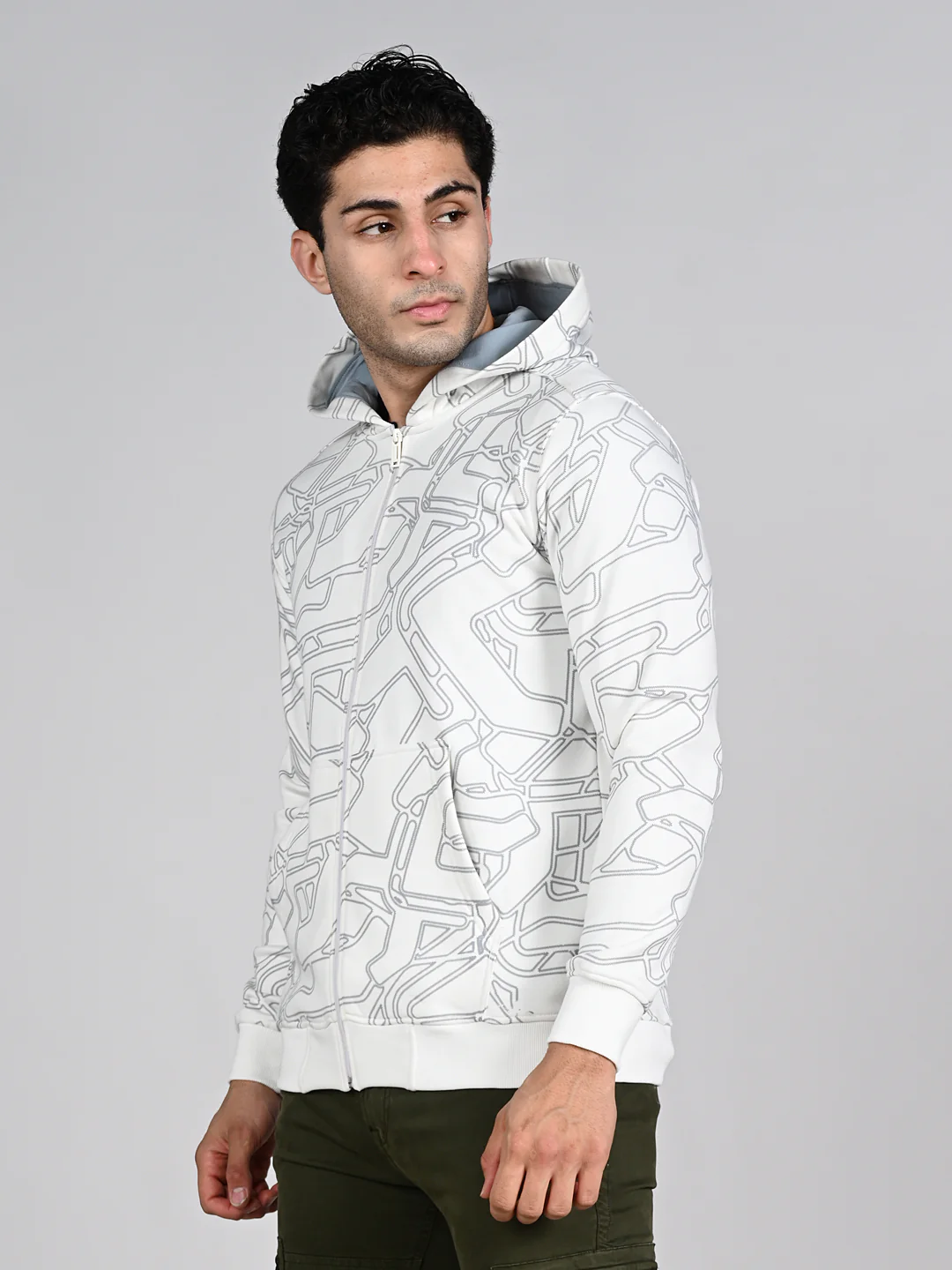 Killer Men White Hooded Sweat Shirts - Image 5