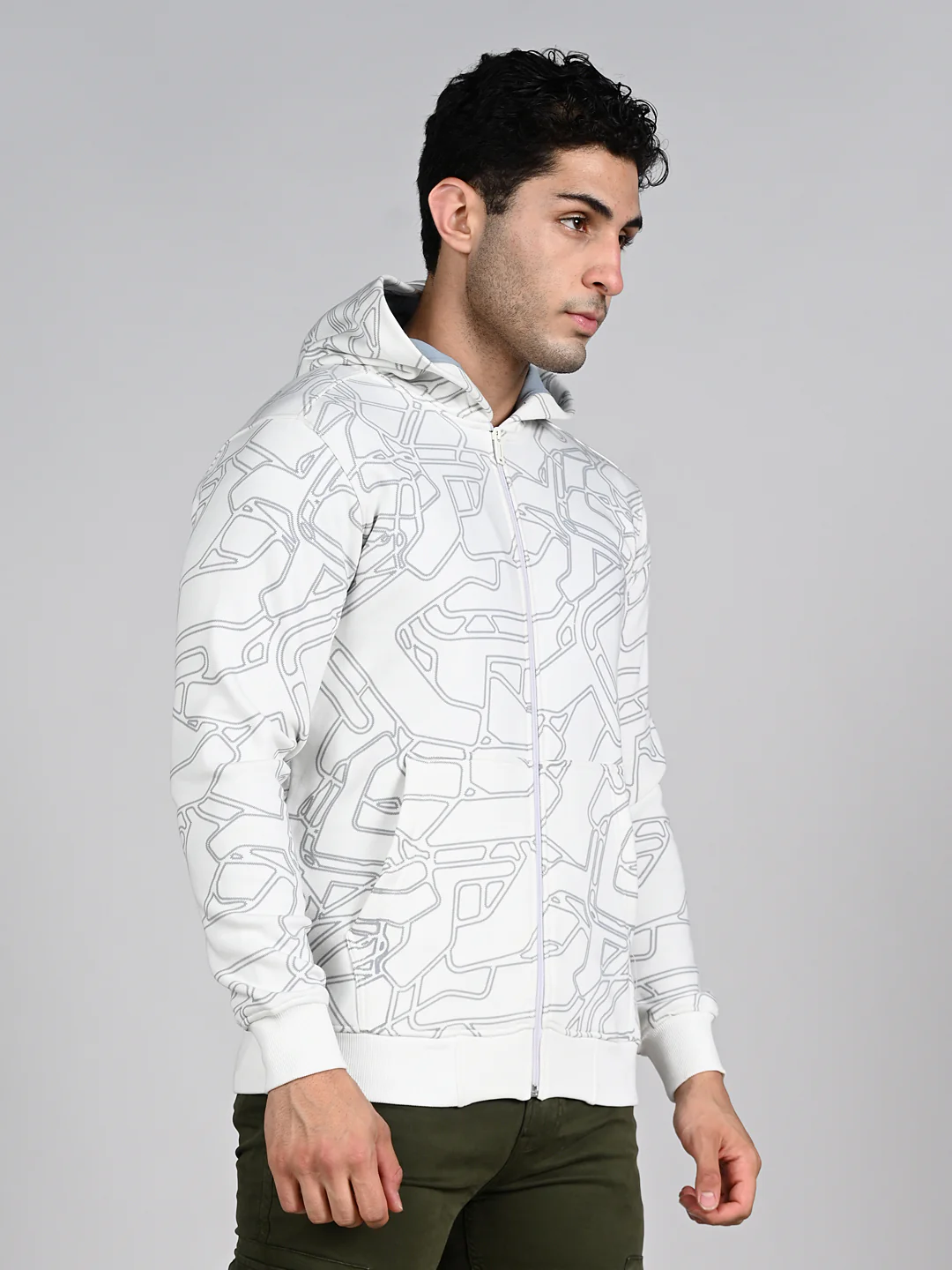 Killer Men White Hooded Sweat Shirts - Image 6