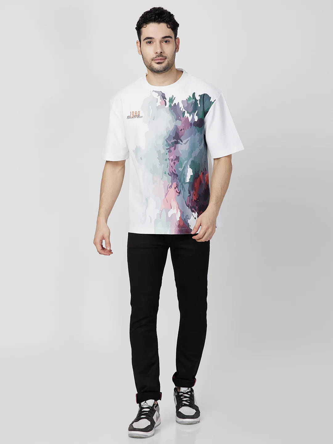 Killer Men White Printed Round Neck T-Shirts - Image 4