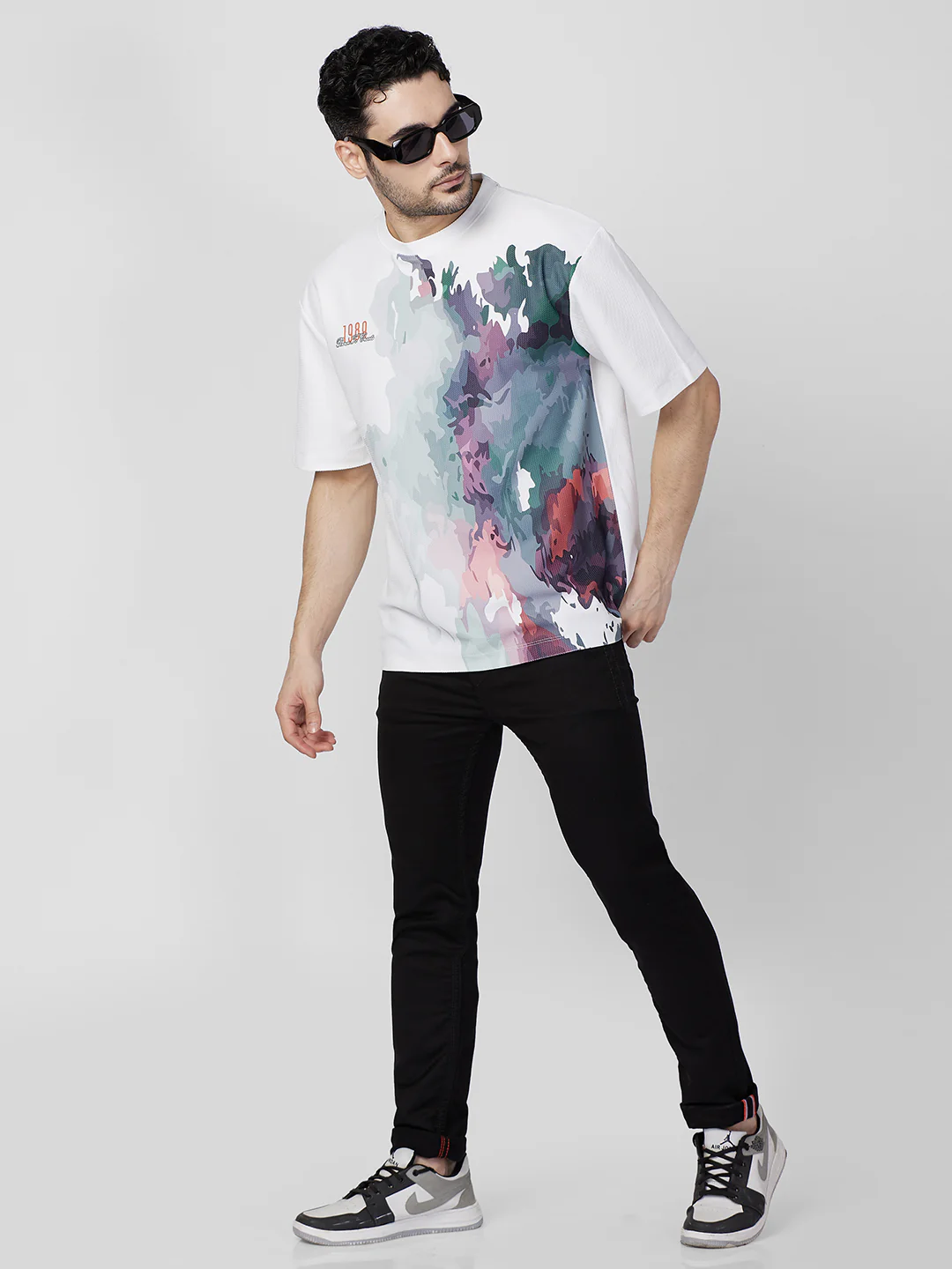 Killer Men White Printed Round Neck T-Shirts - Image 8