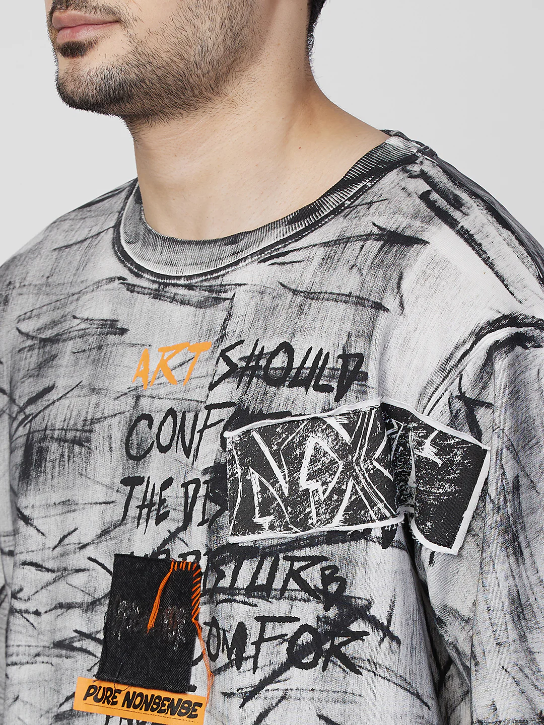 Killer Men White Printed Round Neck T-Shirts - Image 7