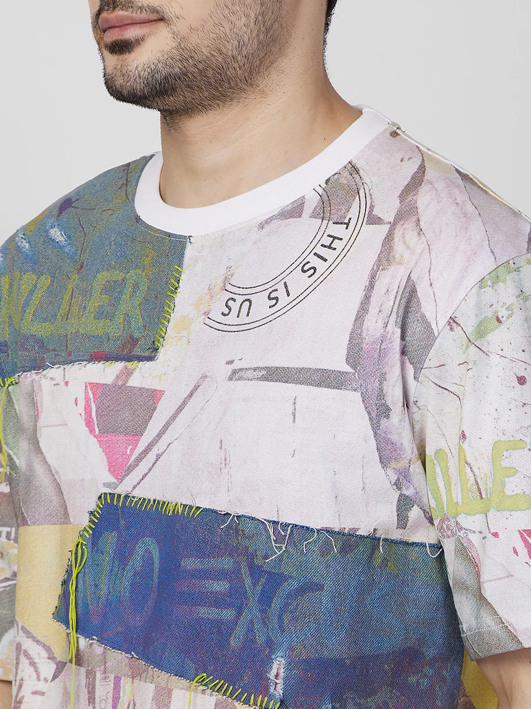 Killer Men White Printed Round Neck T-Shirts - Image 7