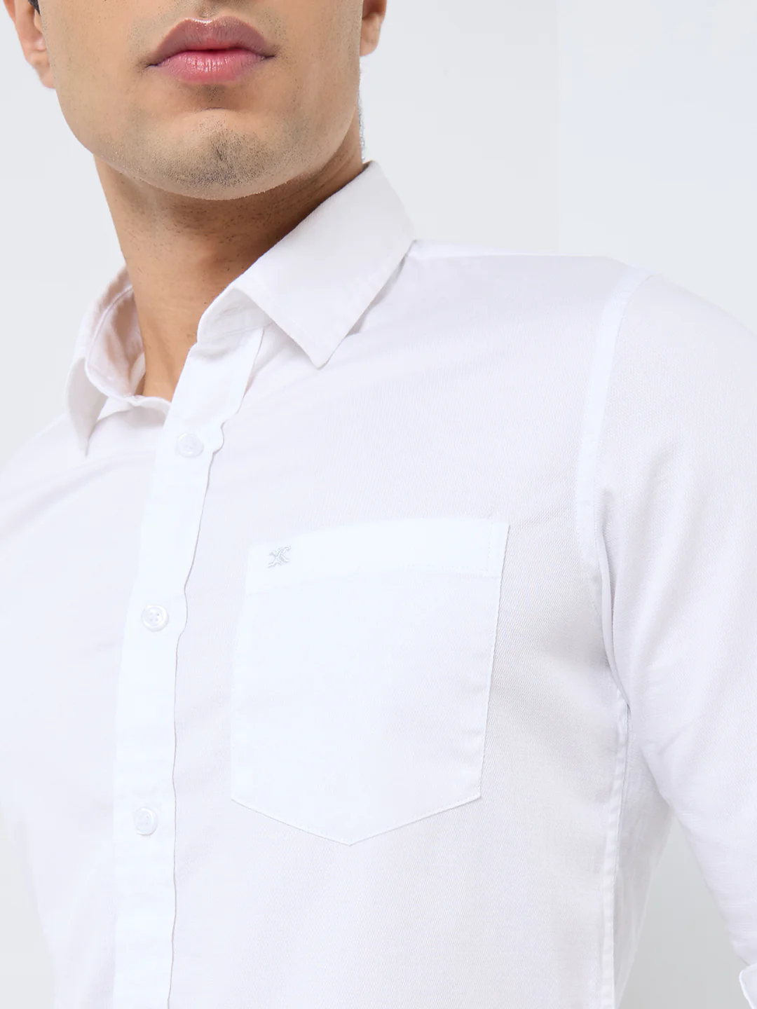 Men White Printed Slim Fit Shirt - Image 7