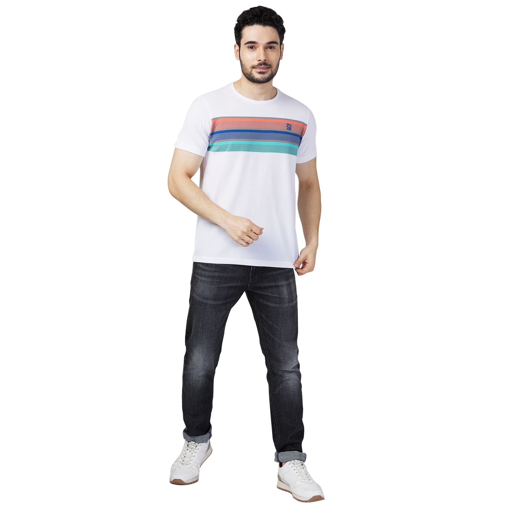 Killer Men White Printed Slim Fit T-Shirt - Image 4
