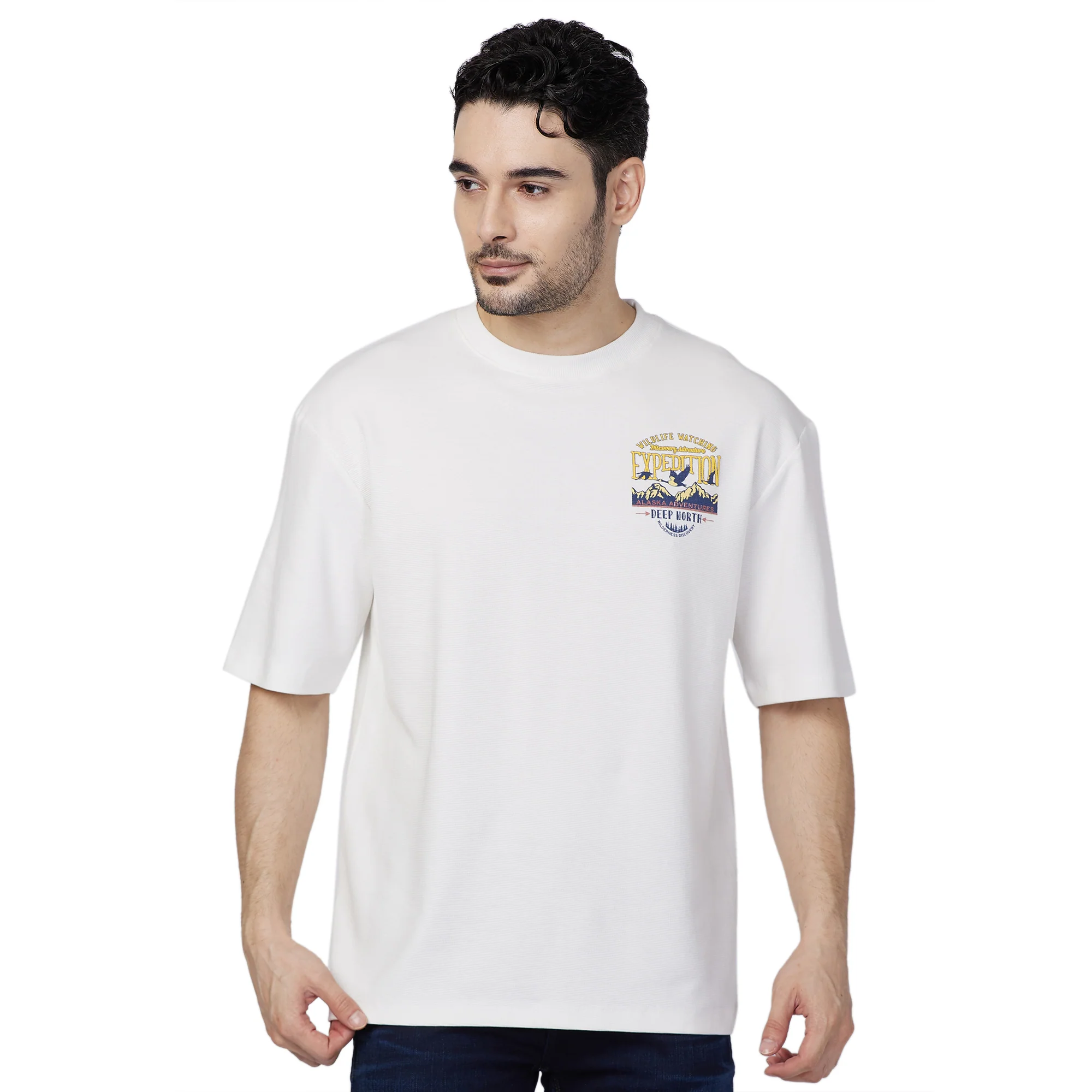 Killer Men White Printed Slim Fit T-Shirt - Image 4