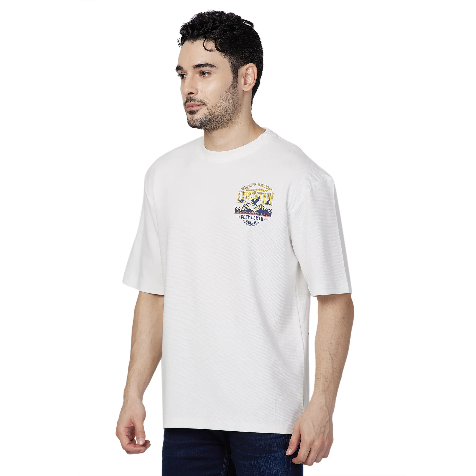 Killer Men White Printed Slim Fit T-Shirt - Image 6