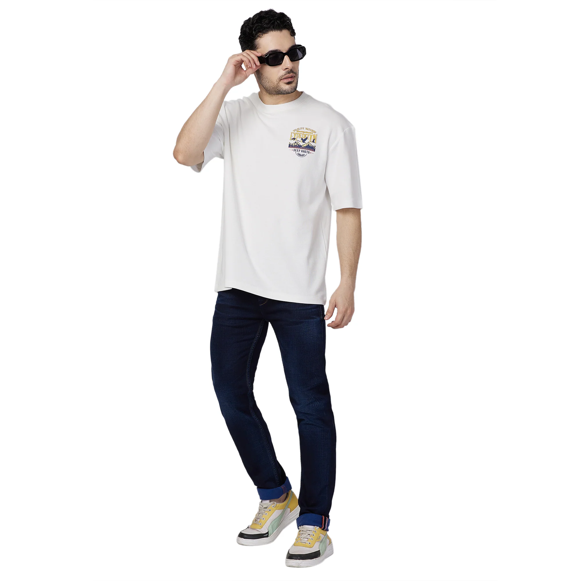 Killer Men White Printed Slim Fit T-Shirt - Image 8