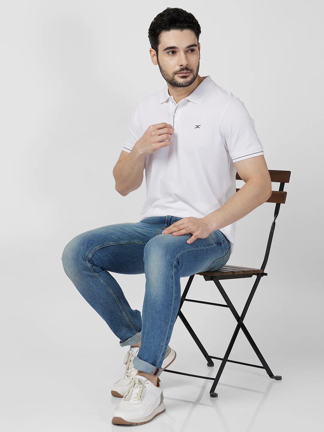 Killer Men White Printed Slim Fit T-Shirts - Image 8