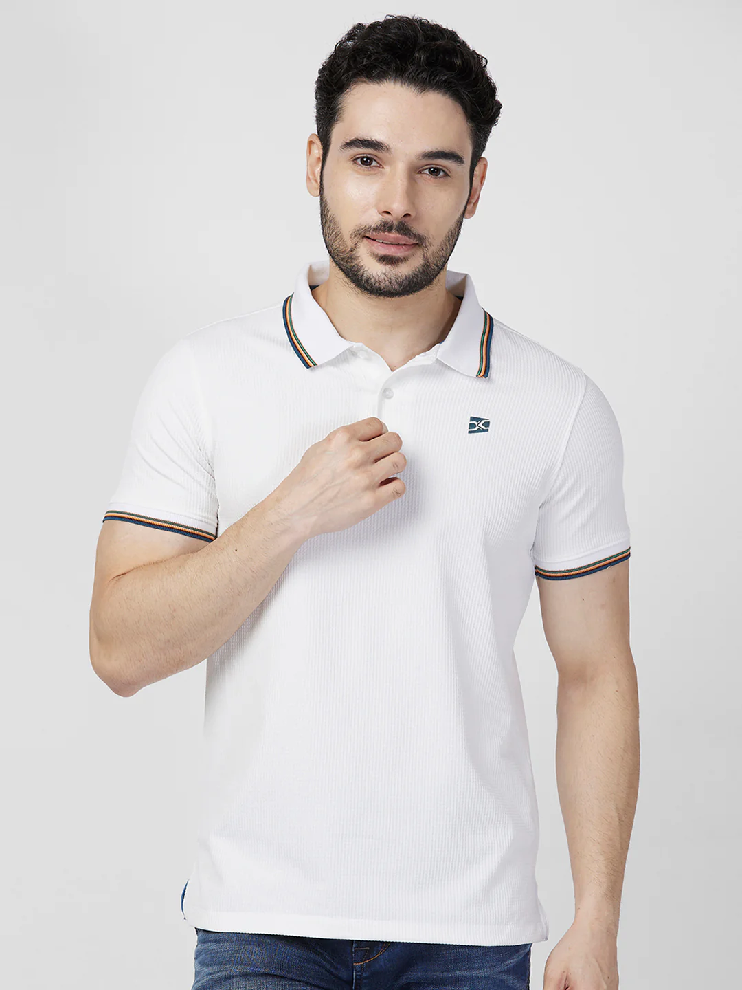 Killer Men White Printed Slim Fit T-Shirts - Image 3
